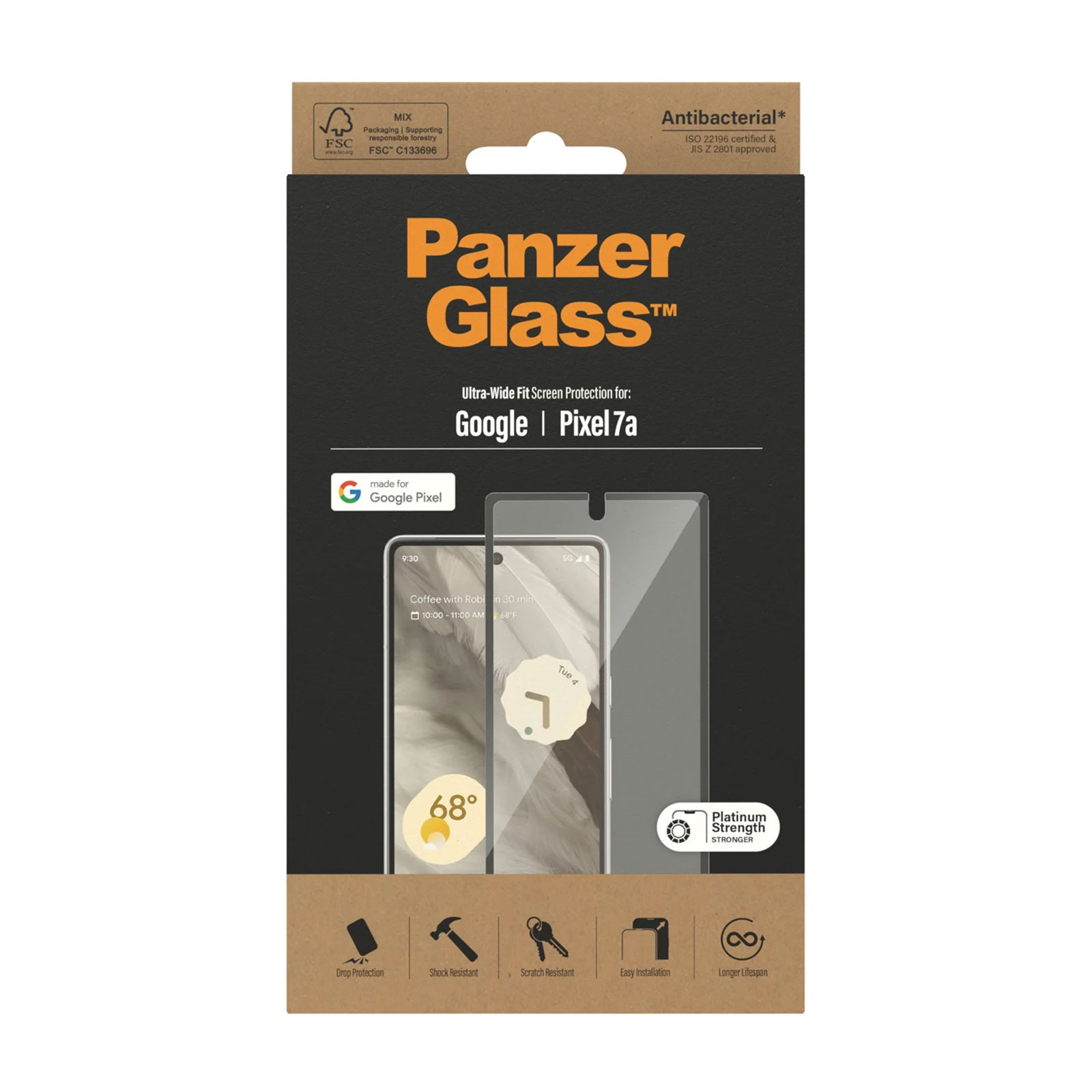 PanzerGlass Displayschutz Google Pixel 7a | Ultra Wide Fit