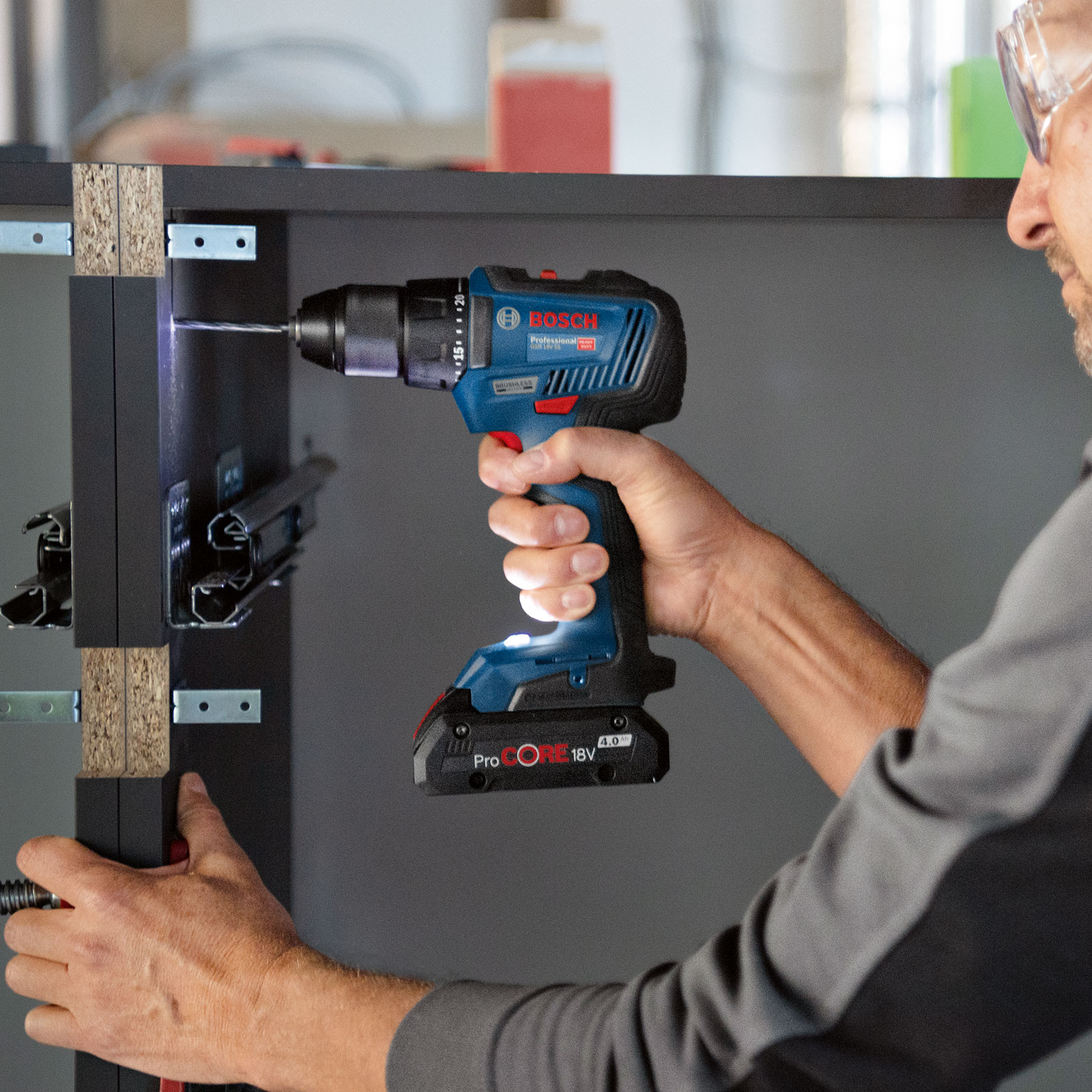 Bosch Professional GDR 18V-200 + GSR 18V-55