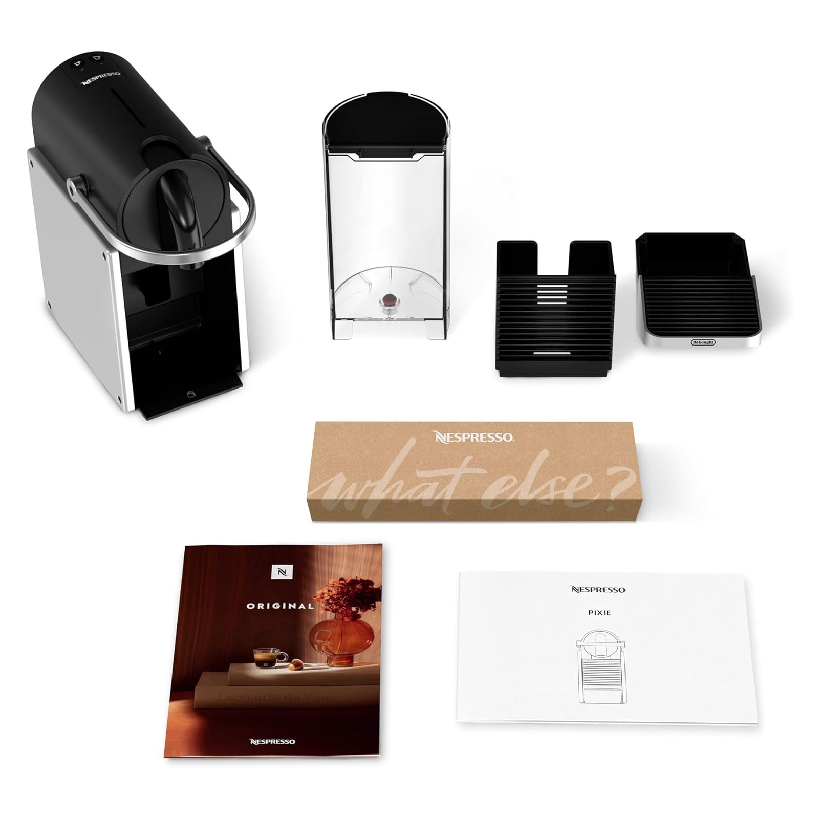 De'Longhi EN127.S PIXIE Re-Design silber Nespresso-Kapselmaschine