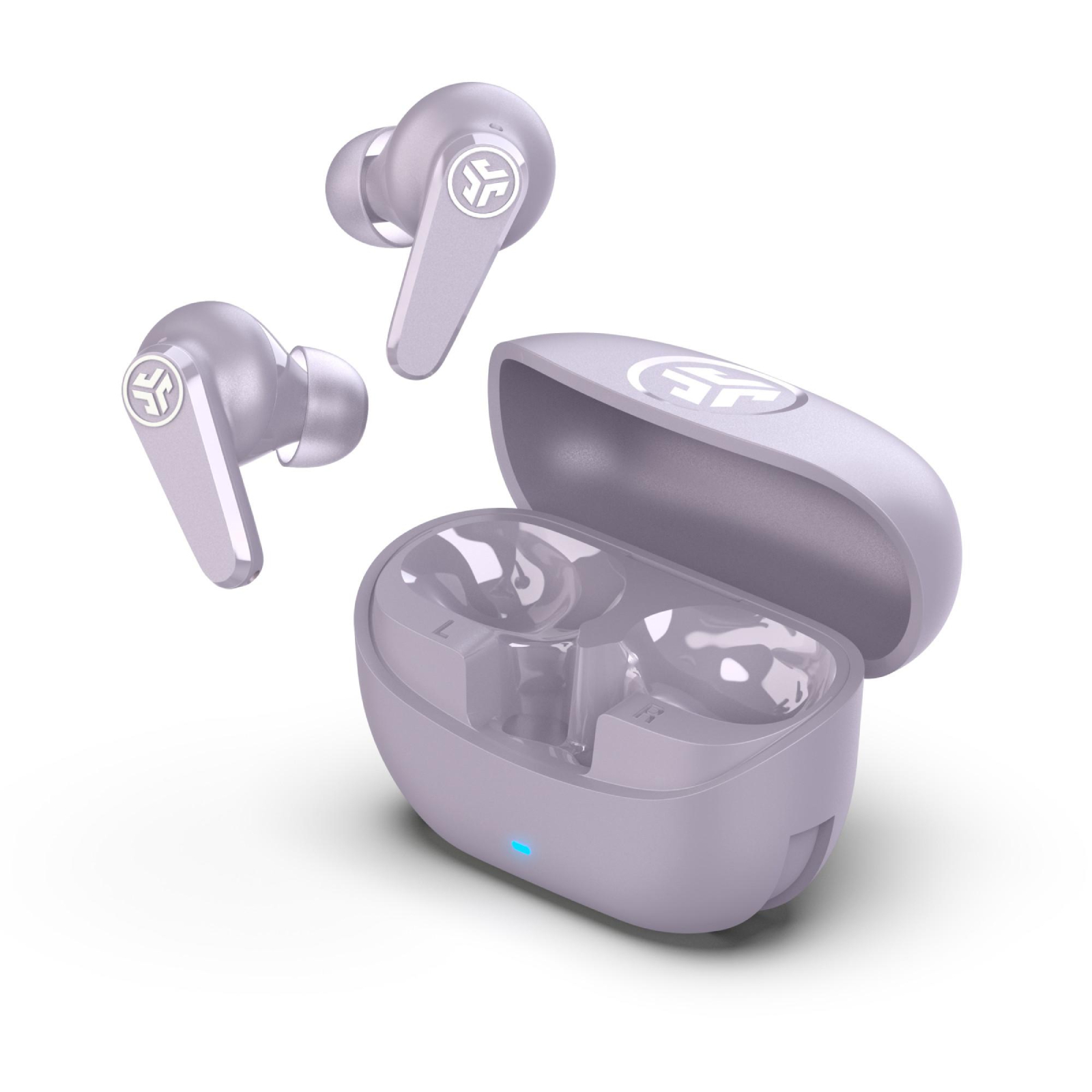 JLab In-Ear Kopfhörer Go Pods ANC TWS Headphones flieder (Headset-Funktion, Bluetooth, kabellos,noise cancelling, USB-C)