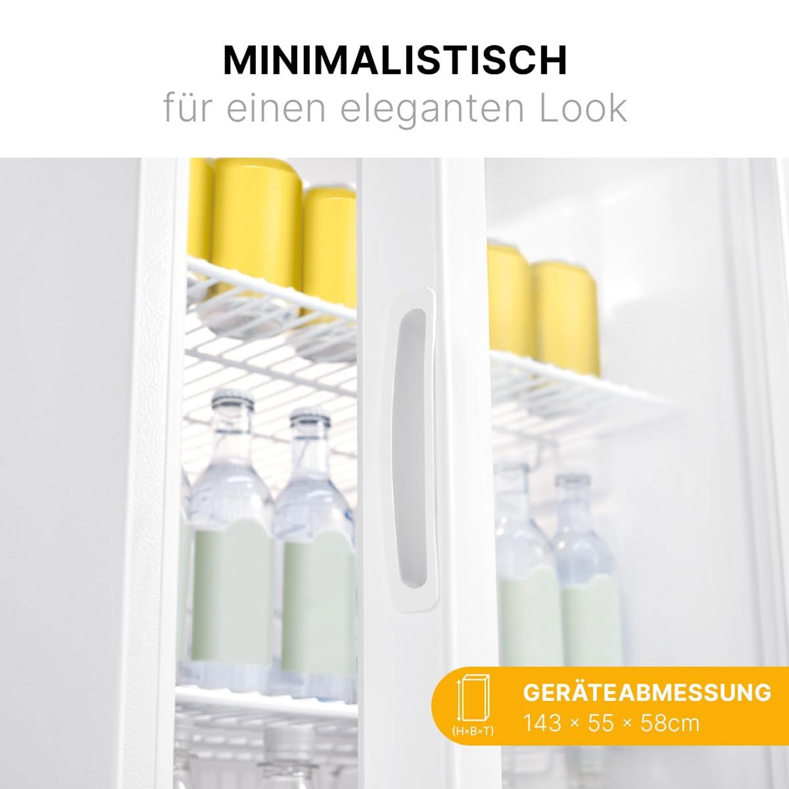 Bomann KSG 7289 Glastür Getränkekühlschrank