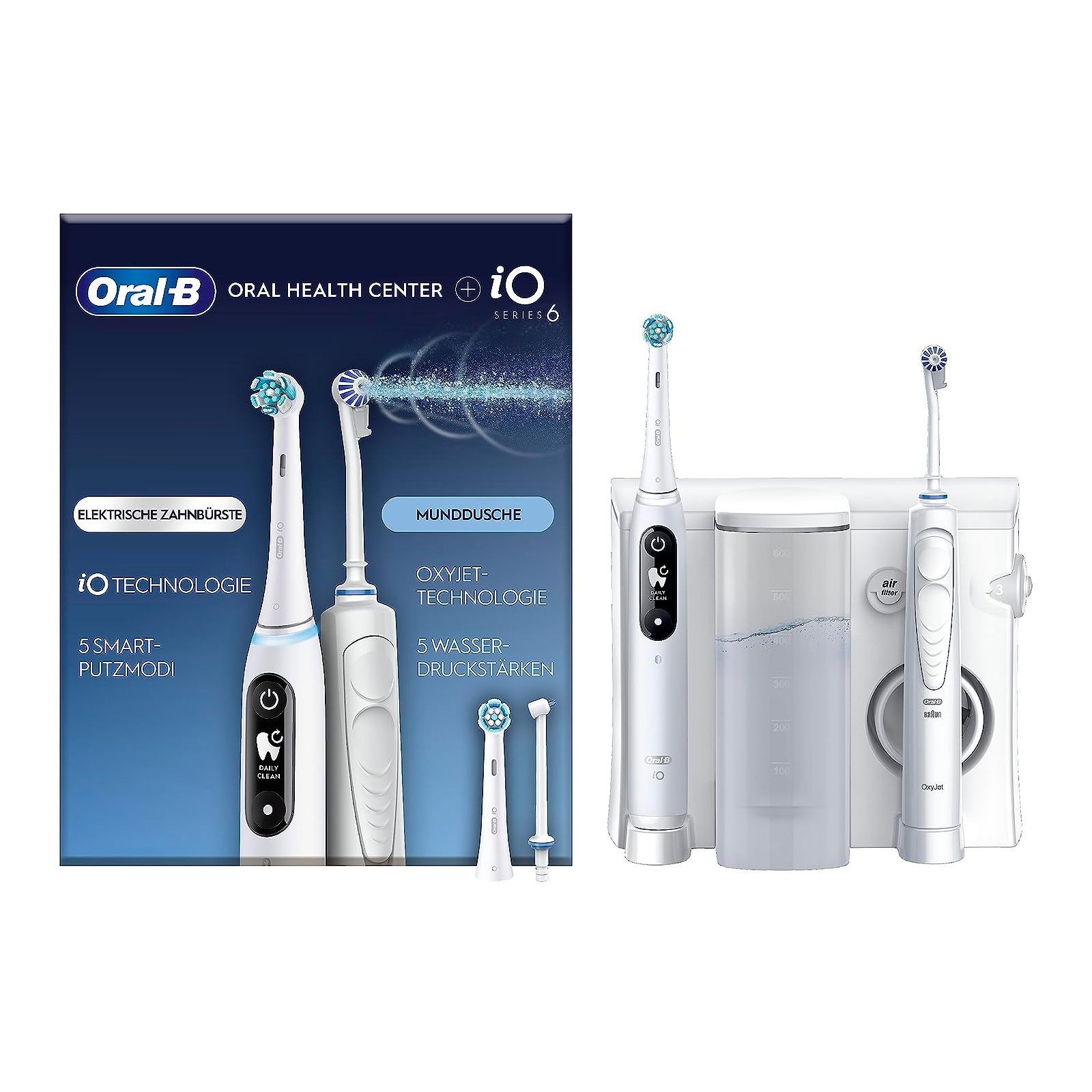 Oral-B Zahnpflegesystem Oral Health Center Oxyjet + iO6