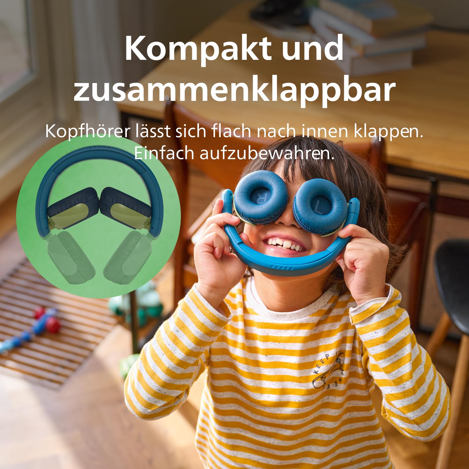 Philips TAK4200CT 4200-Serie mit kabellosem ohraufliegendem Kopfhörer für Kinder