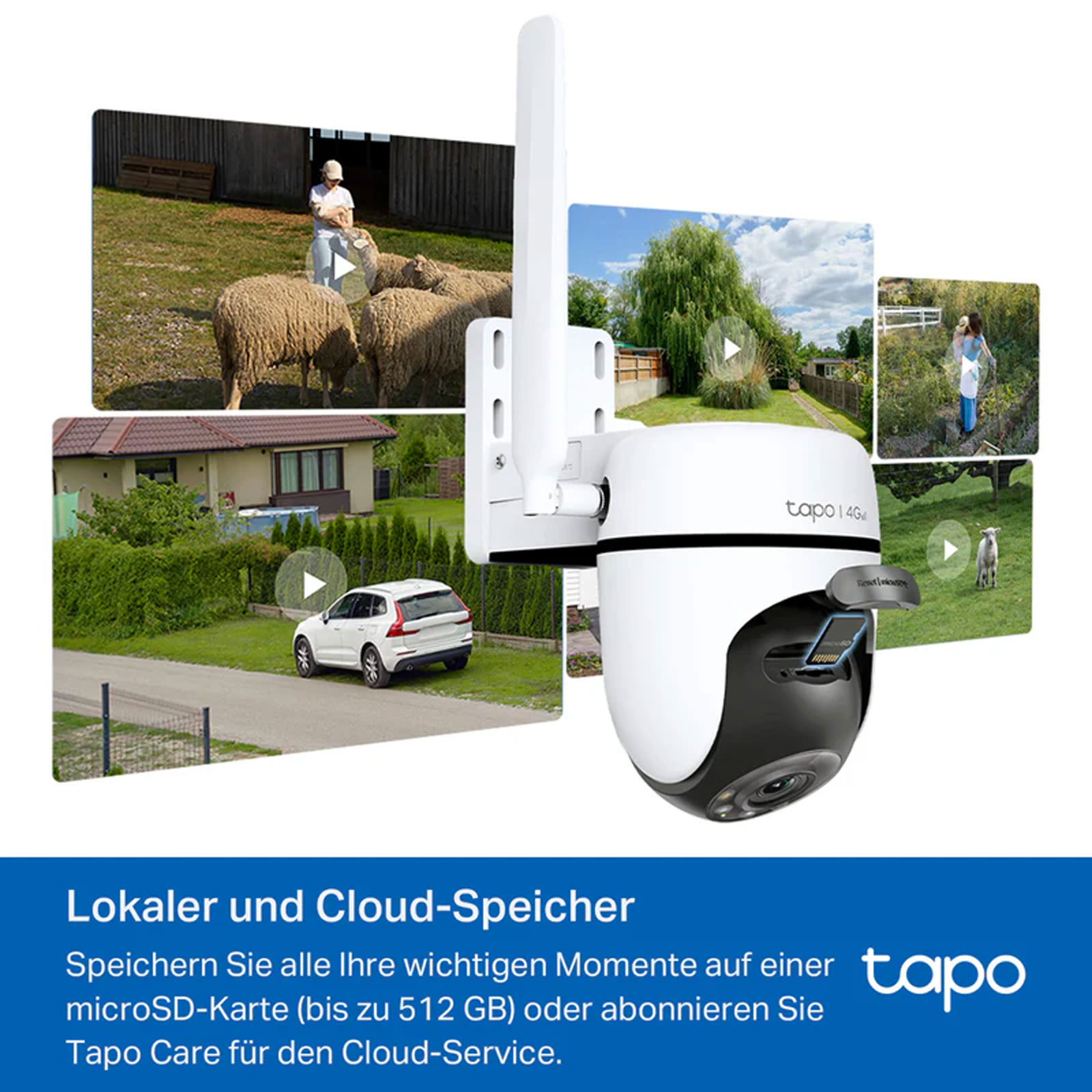 Tapo C501GW 360° Überwachungskamera, Weiß