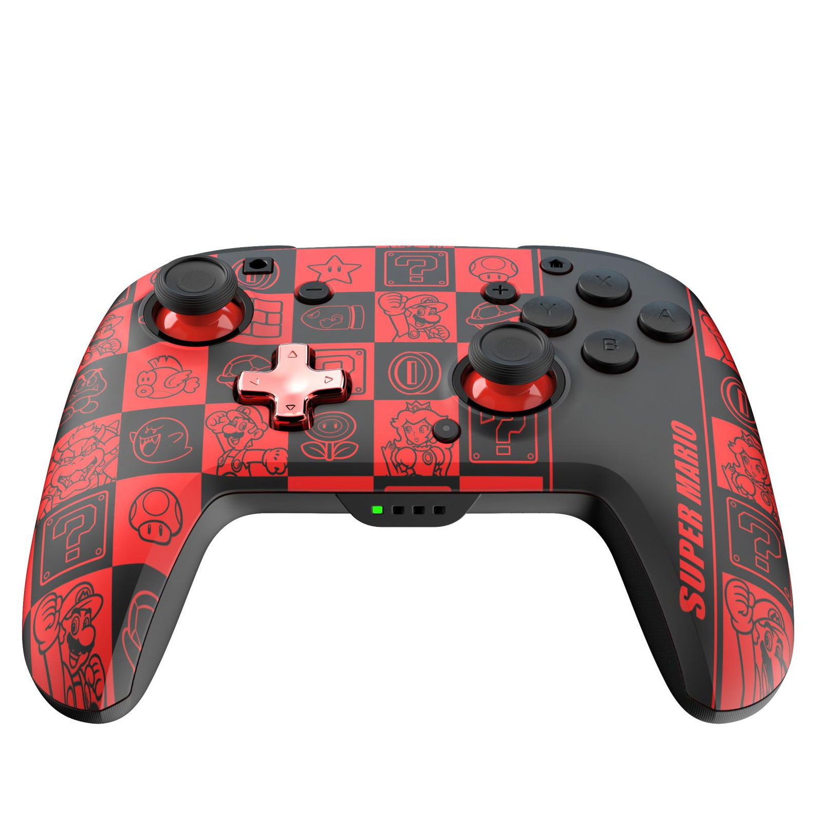 PDP Nintendo Switch 2 Controller Rematch Glow - Super Icon