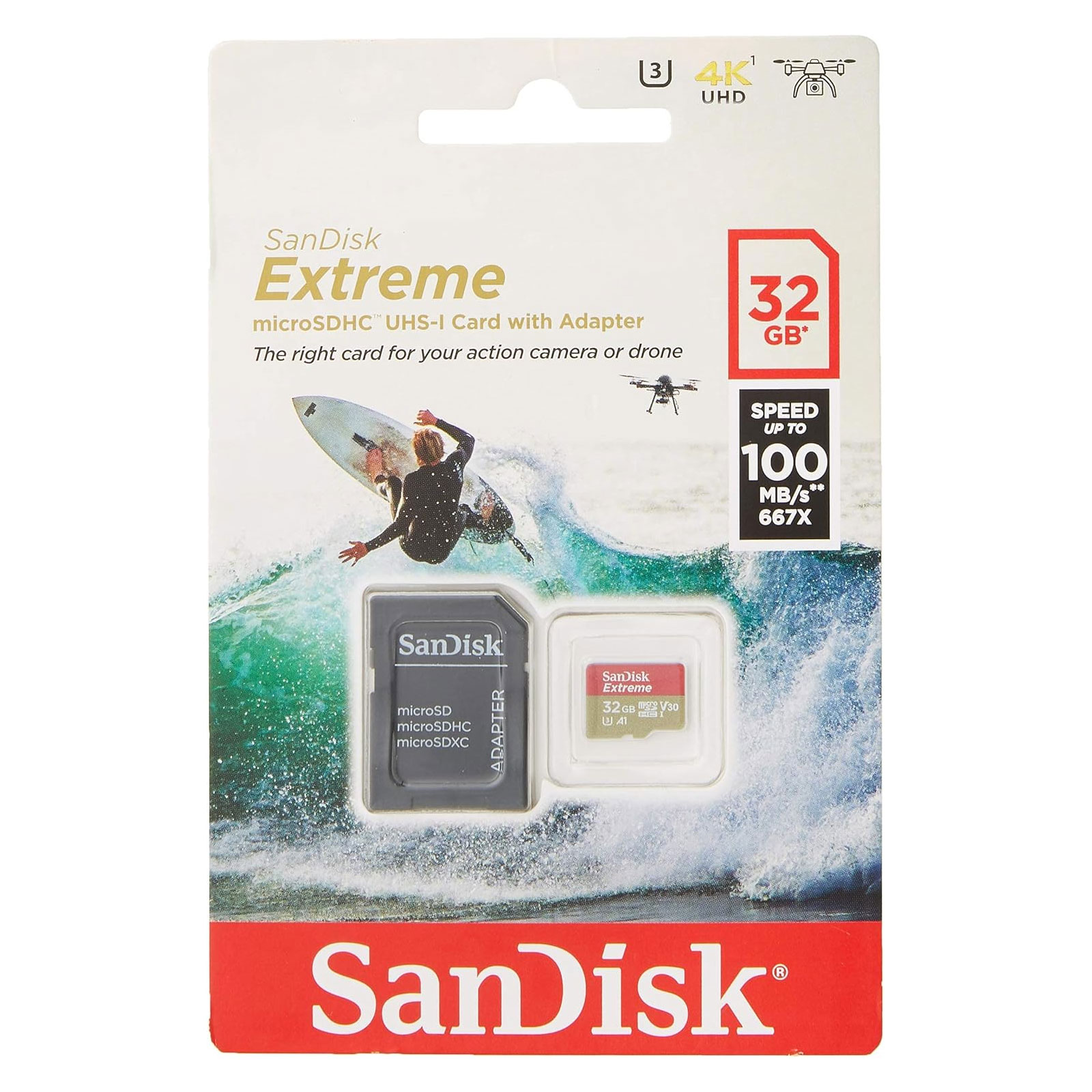 Sandisk microSDHC Extreme 32GB Action A1