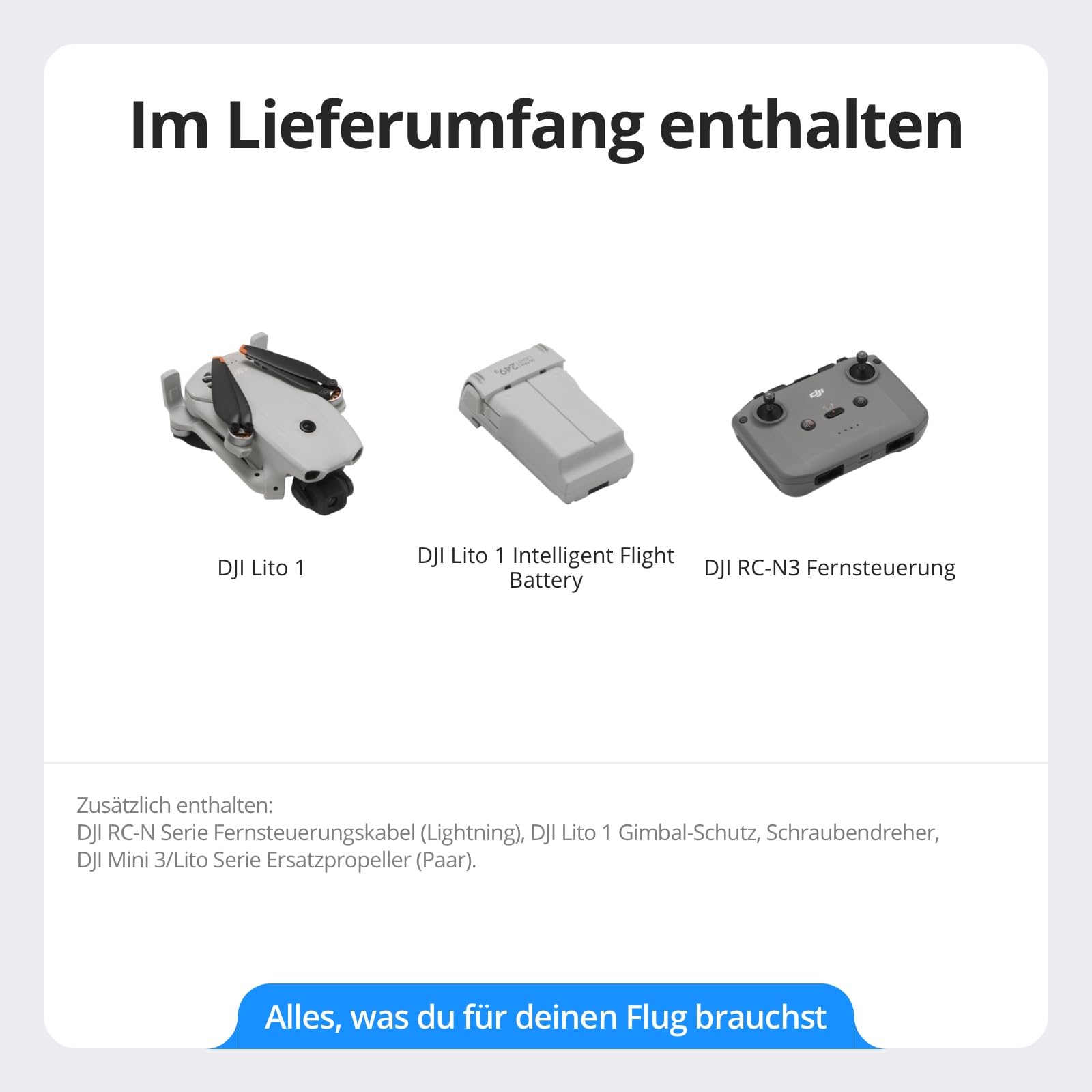 DJI Lito 1, Einsteigerfreundliche 4K Kameradrohne