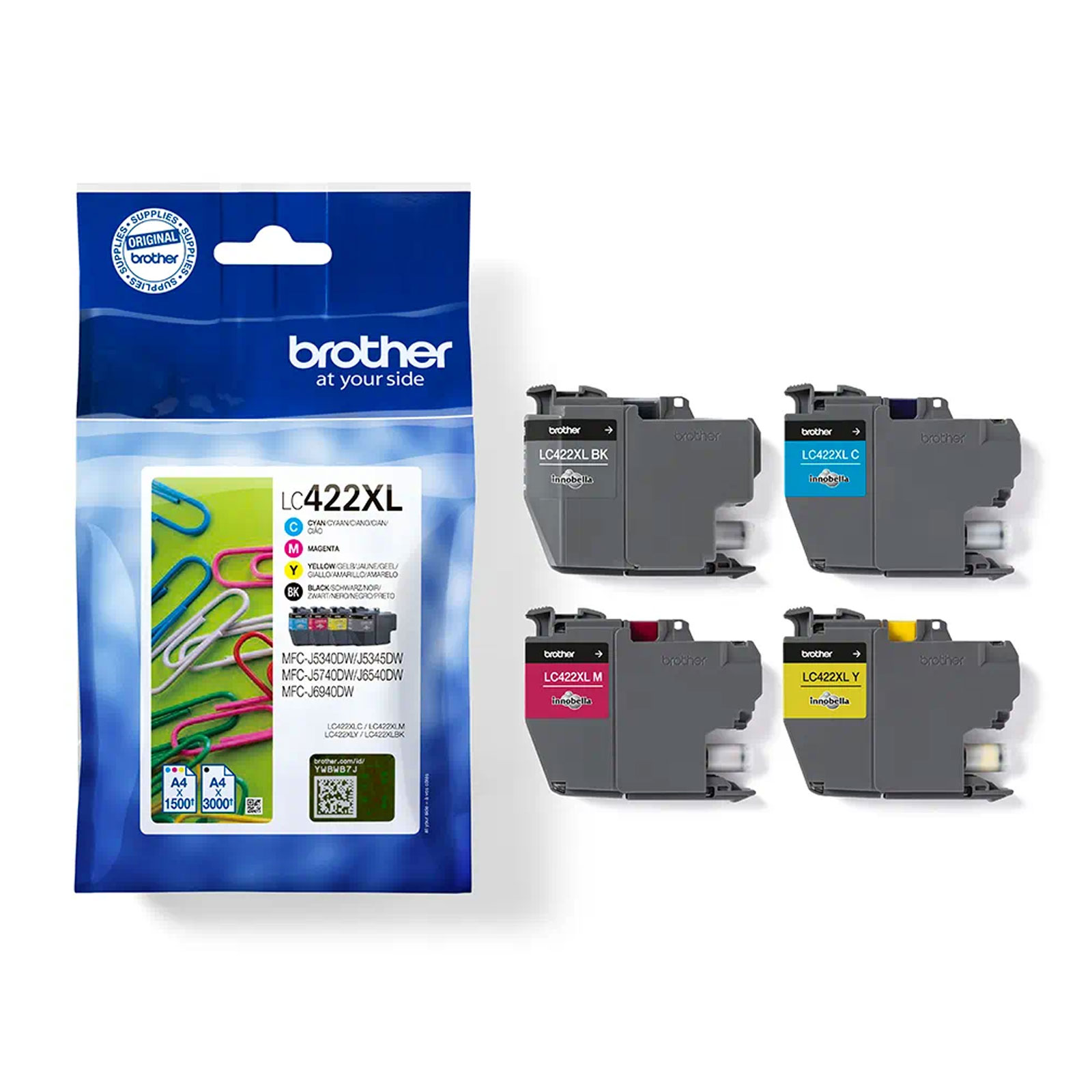 Brother LC422 XLVAL Druckerpatrone Multipack
