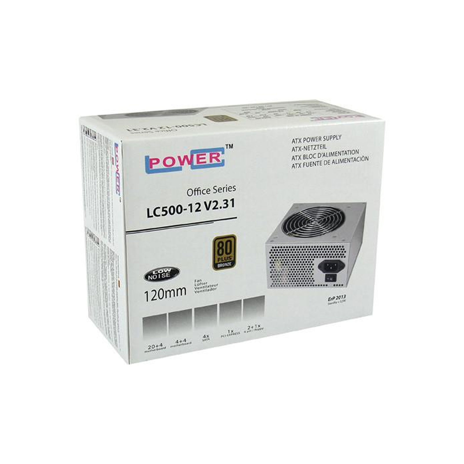 LC-Power PC- Netzteil LC500-12 V2.31 350 W ATX Grau