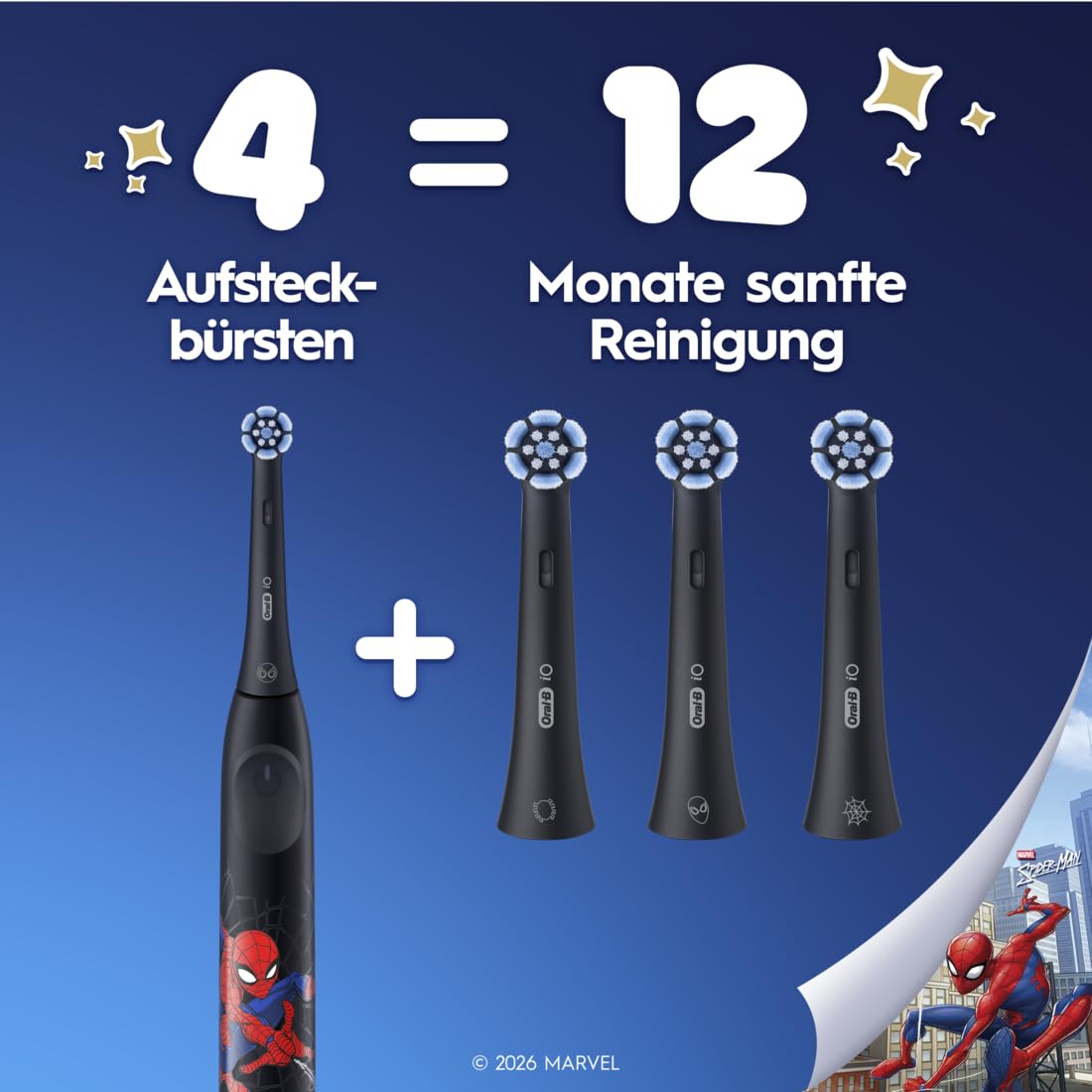 Oral-B iO Kids 6+ Marvel Spiderman Aufsteckbürsten