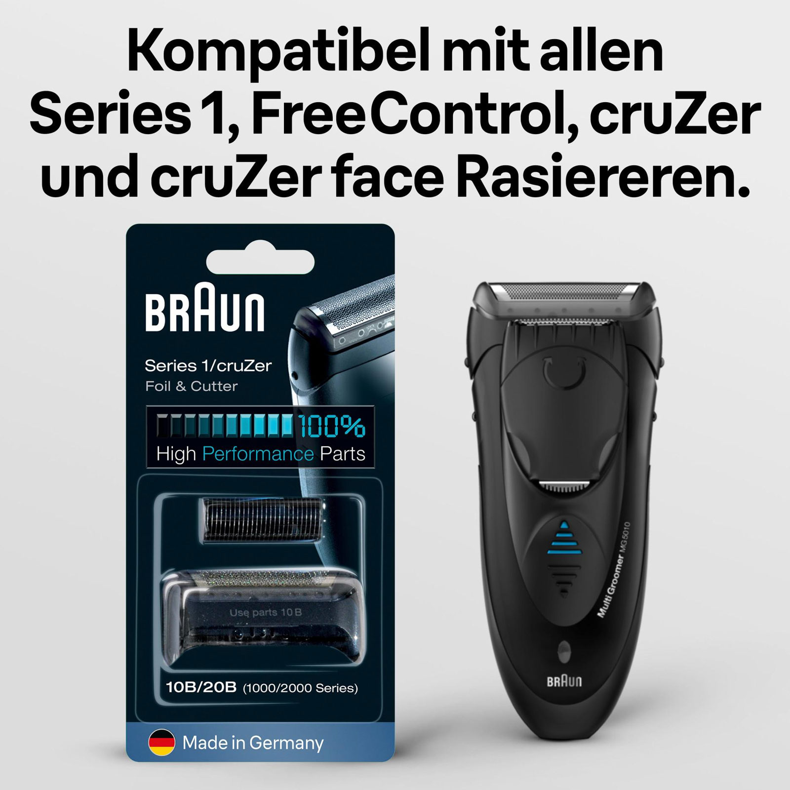 BRAUN Kombipack KP 10B Schwarz NEU