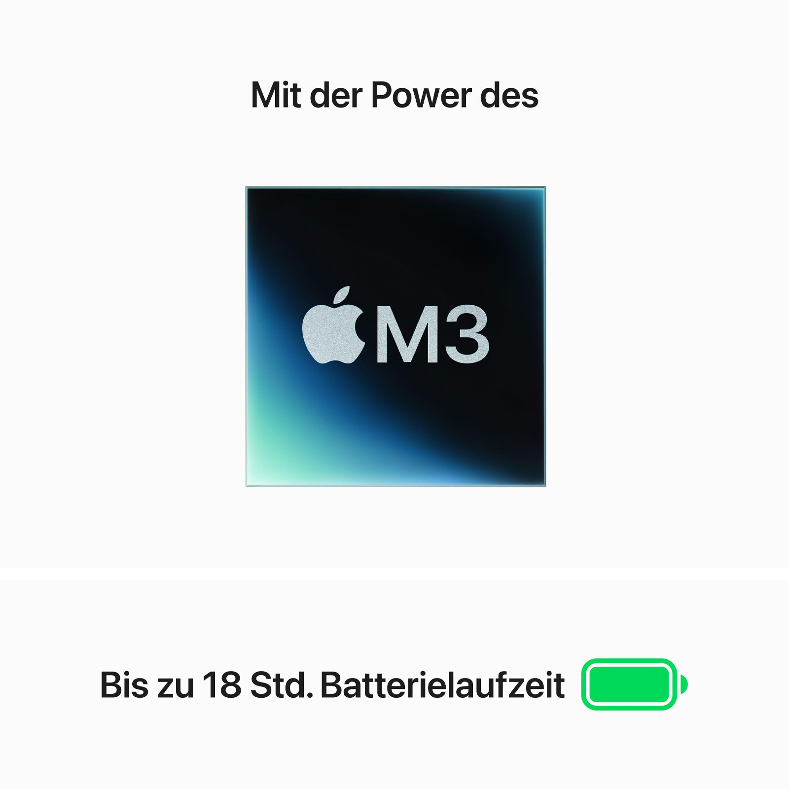 Apple MacBook Air, 15 Zoll, 2024, Space Grau, M3, 8-Core CPU, 10-Core GPU, 16 GB, 1 TB SSD