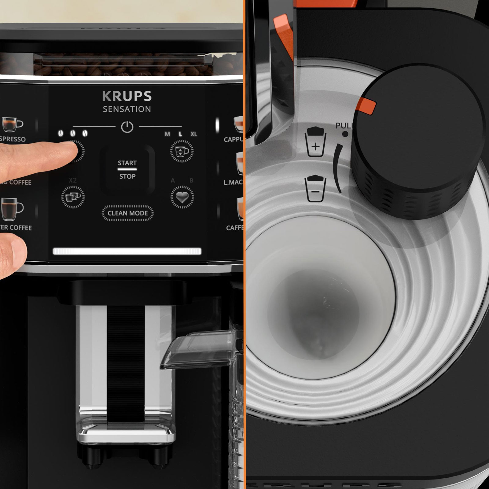 KRUPS Sensation Milk EA9128D Kaffeevollautomat