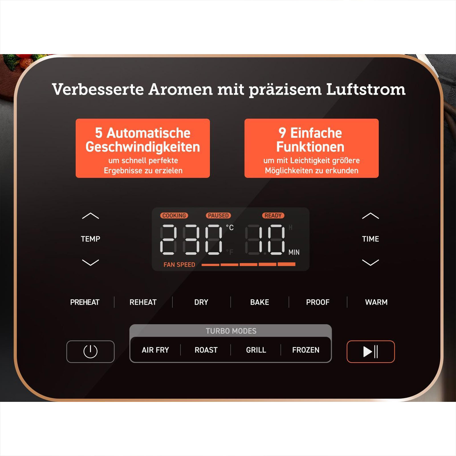 Cosori CAF-DC602-KEUR Turbo Blaze Heißluftfritteuse Cosori CAF-DC602-KEUR Turbo Blaze Heißluftfritteuse