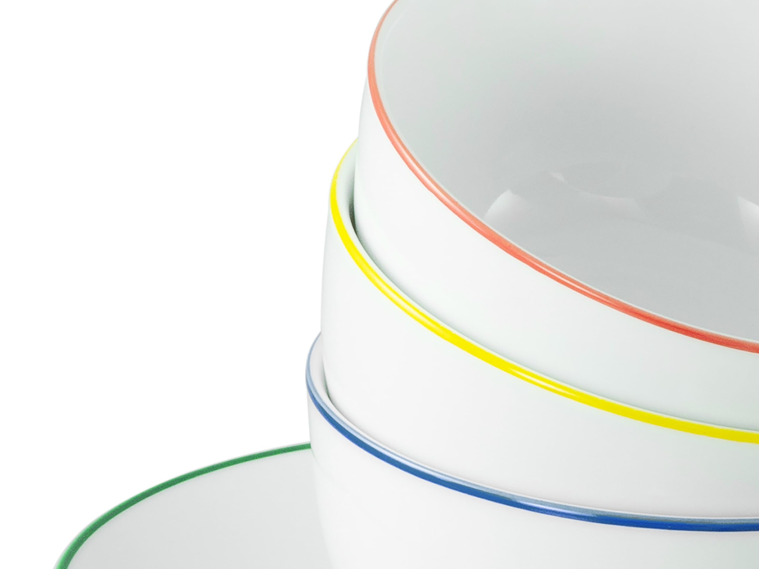 CreaTable 24058 Serie Luna Color Line 16-tlg Geschirrset 4 Personen