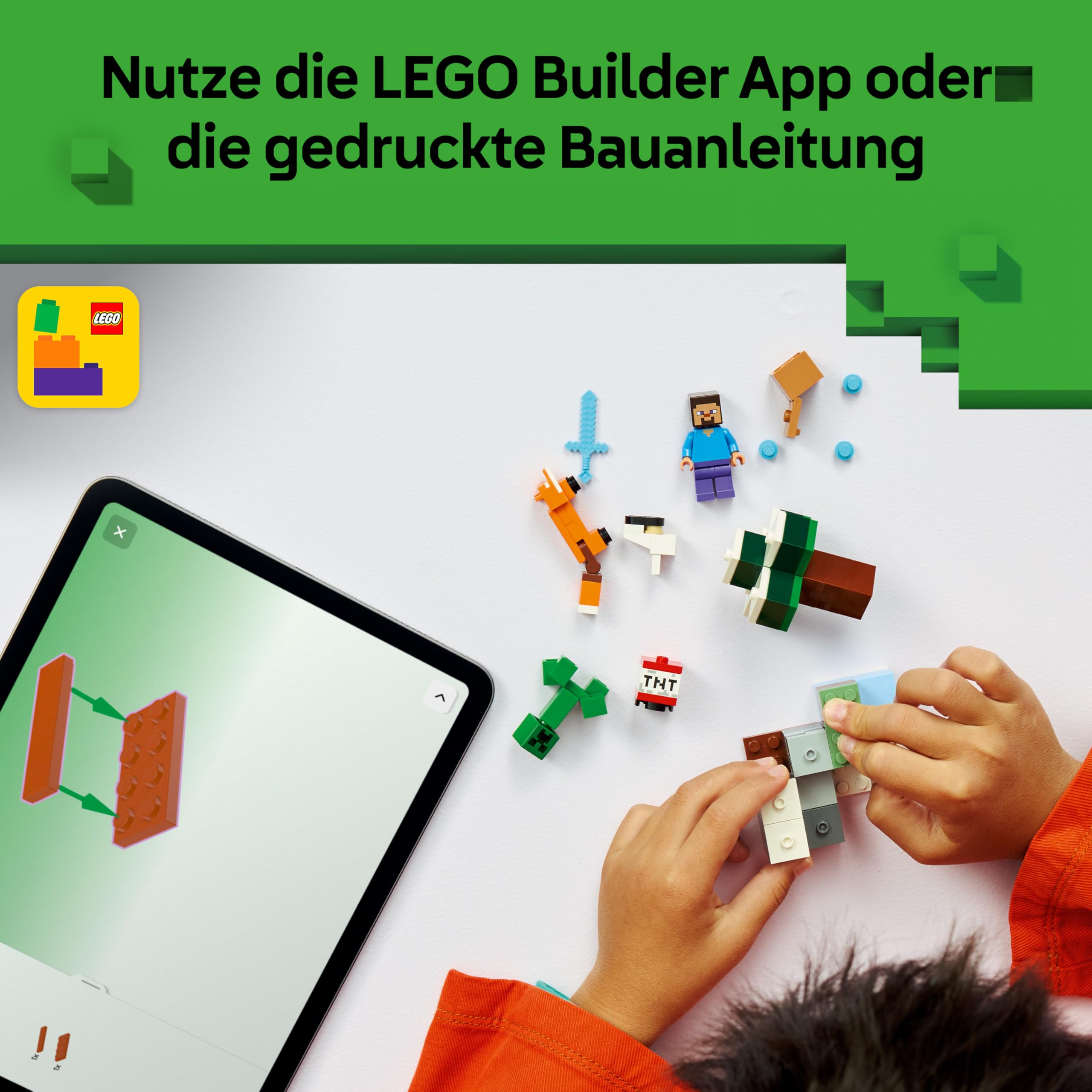 LEGO Minecraft Steves Abenteuer in der Taiga, 21583