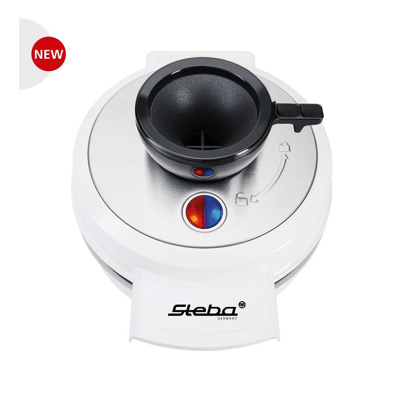 STEBA WE 20 Volcano Waffeleisen schwarz/Edelstahl