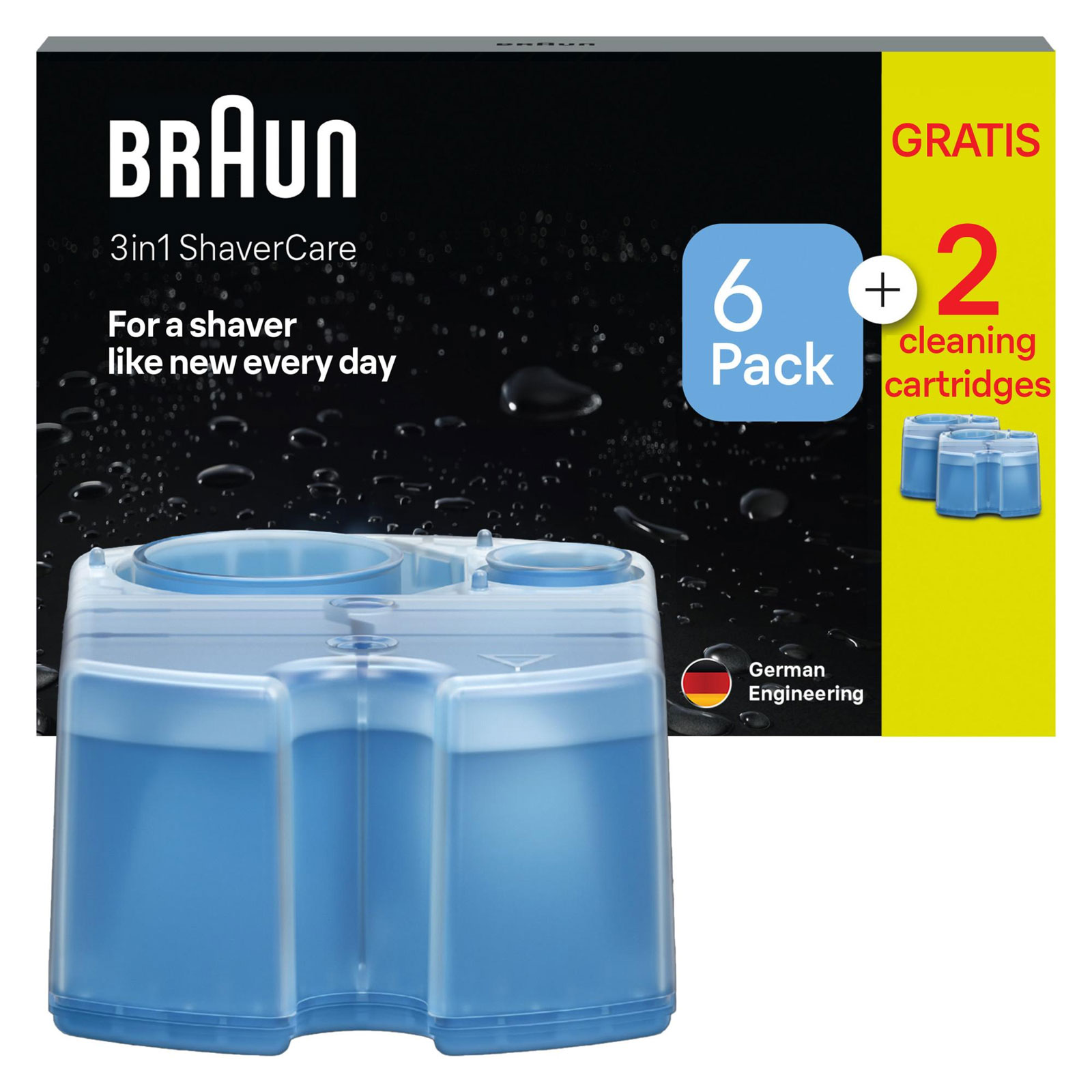 BRAUN CCR 6+2 Ersatzkartusche Reinigungskartusche BRAUN CCR 6+2 Ersatzkartusche Reinigungskartusche
