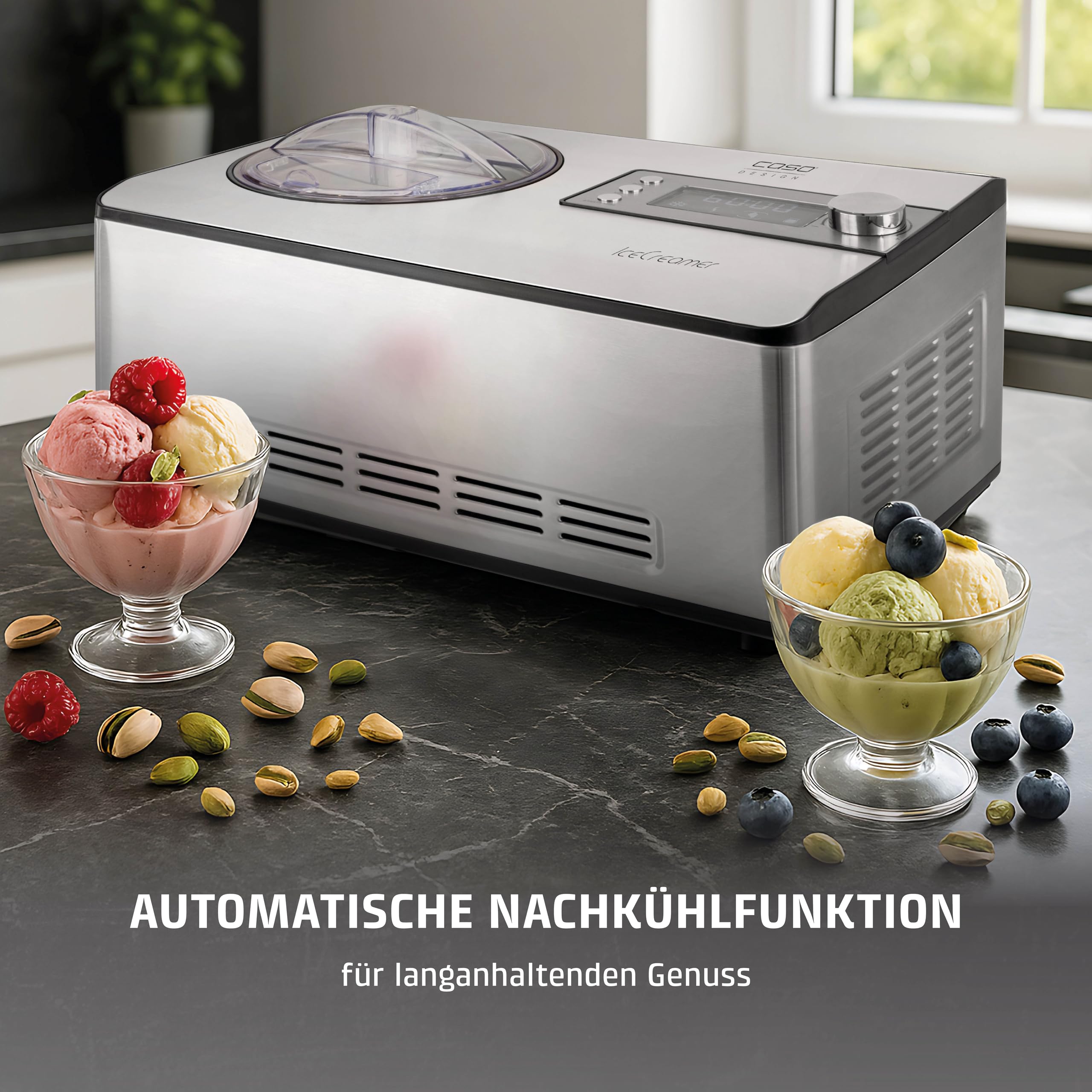 CASO Ice Creamer - 2 in 1 Design Eismaschine und Joghurtmaschine