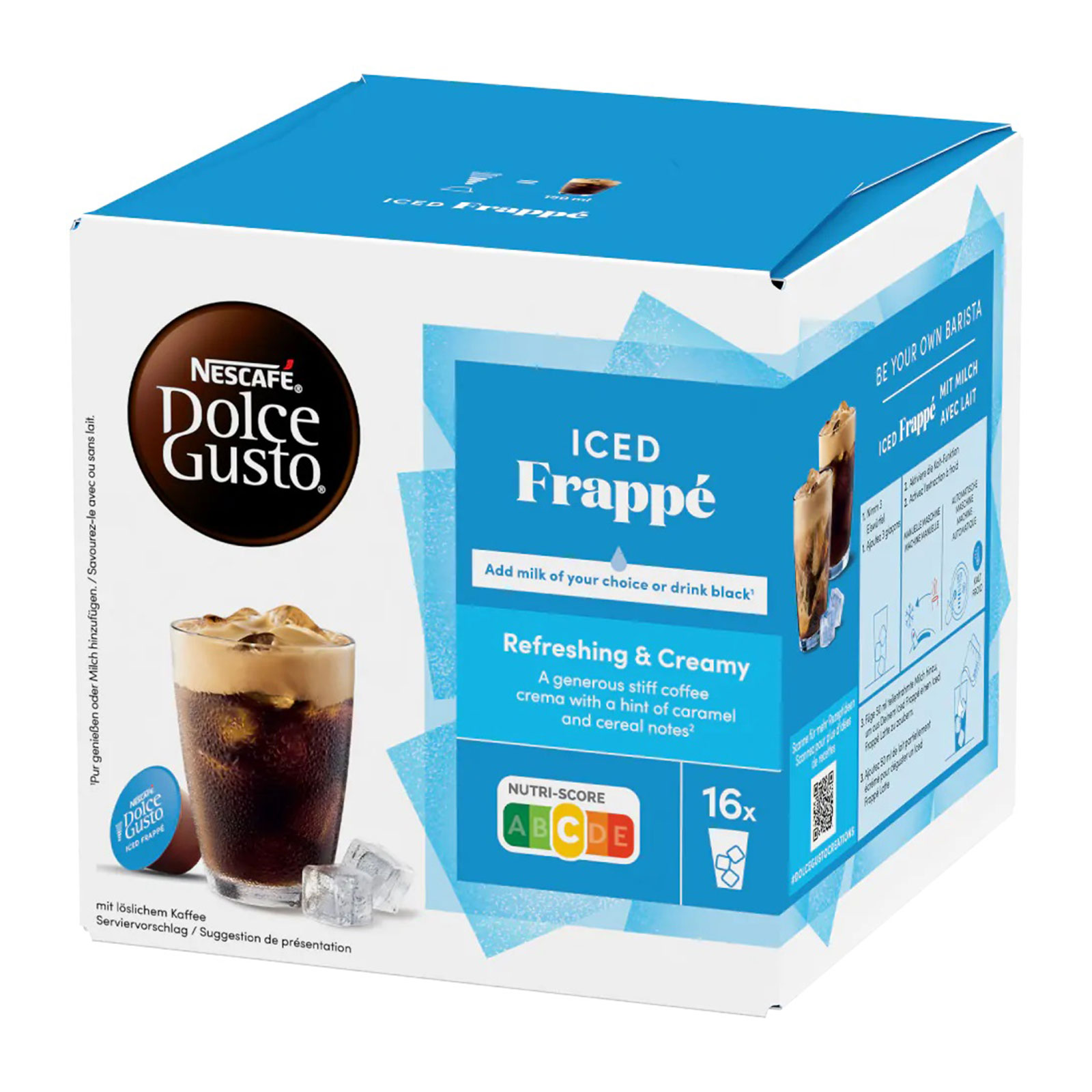 Krups KP3405.25 Dolce Gusto Kapselmaschine inkl. Iced Frappe 16 Capsule
