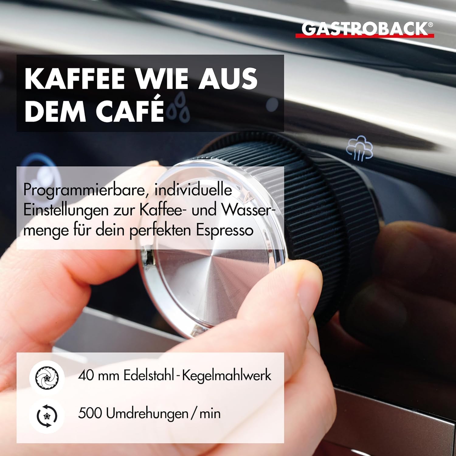 Gastroback 42627 Design Espresso Advanced Urban Duo Siebträger-Espressomaschine
