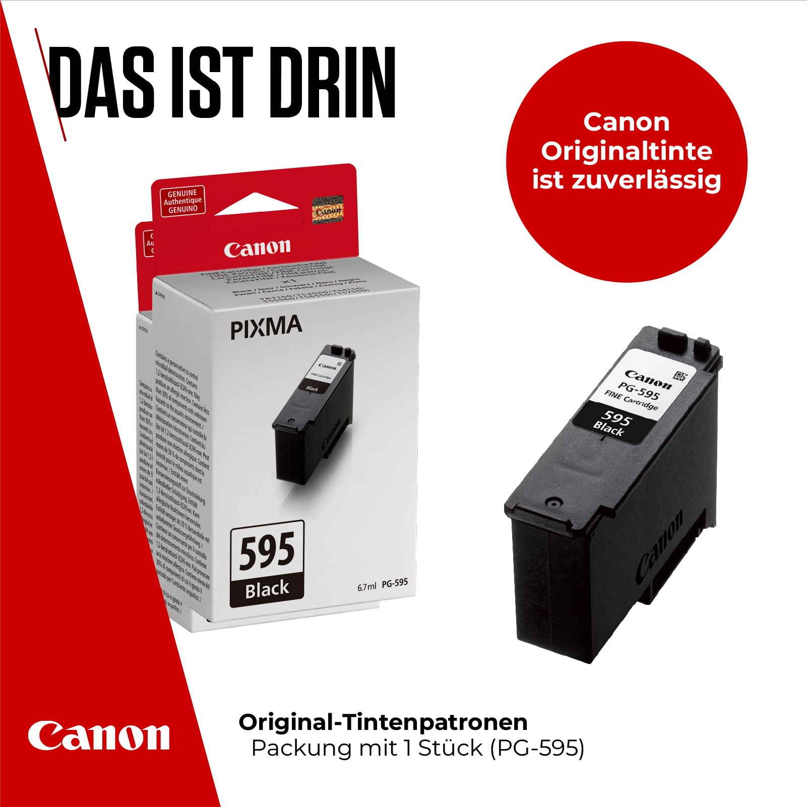 PG-595 Genuine Printer Ink Cartridge