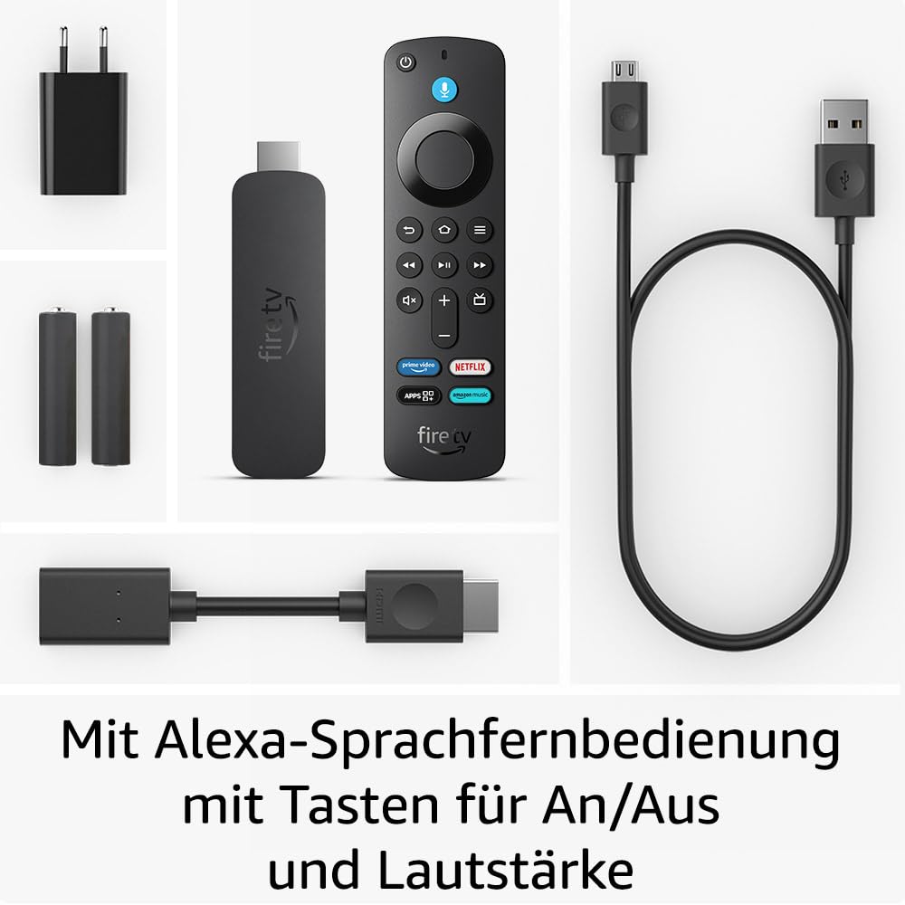 Amazon Fire TV Stick 4K, Schwarz Streaming-Player