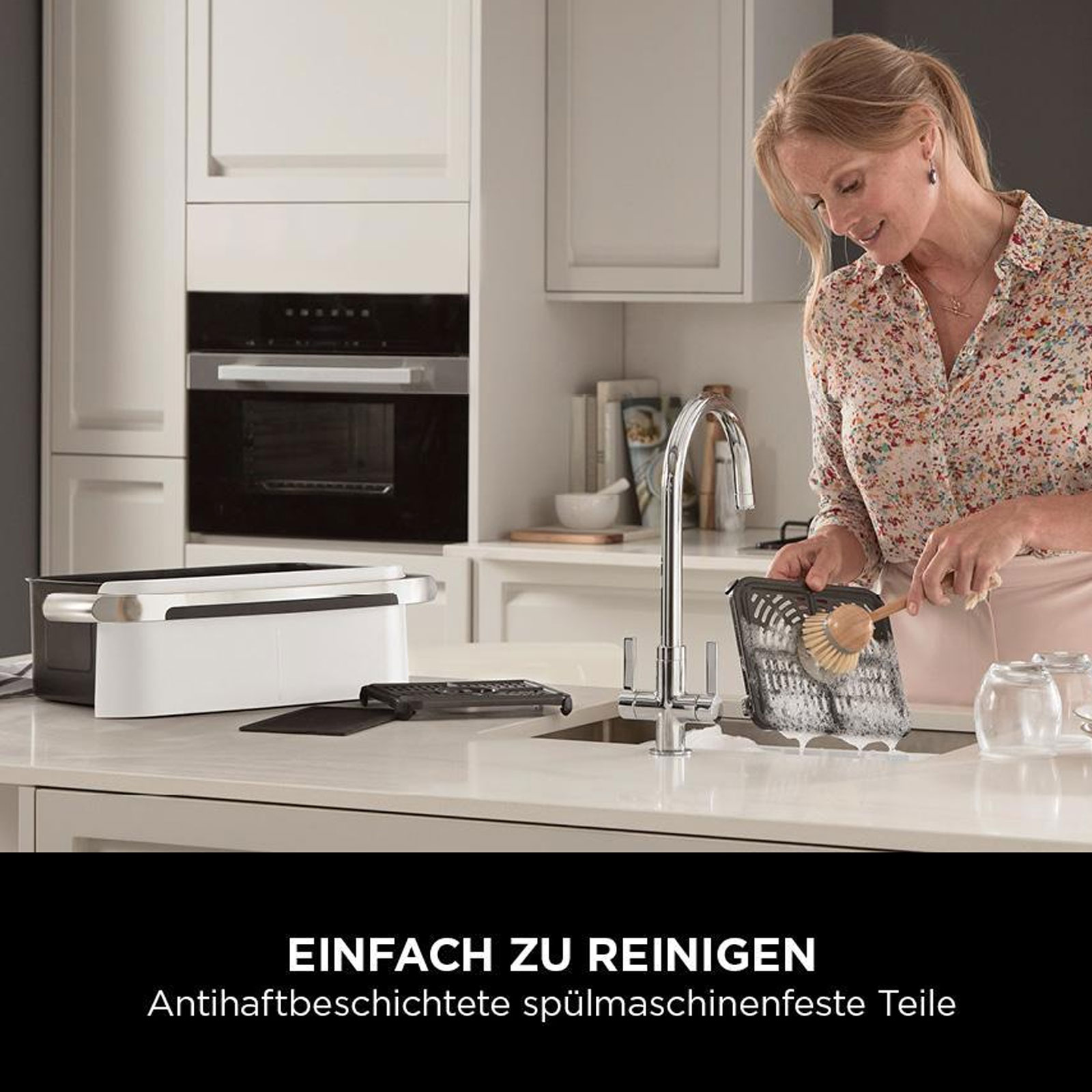 Ninja AF500EUWH Foodi FlexDrawer Doppel-Heißluftfritteuse