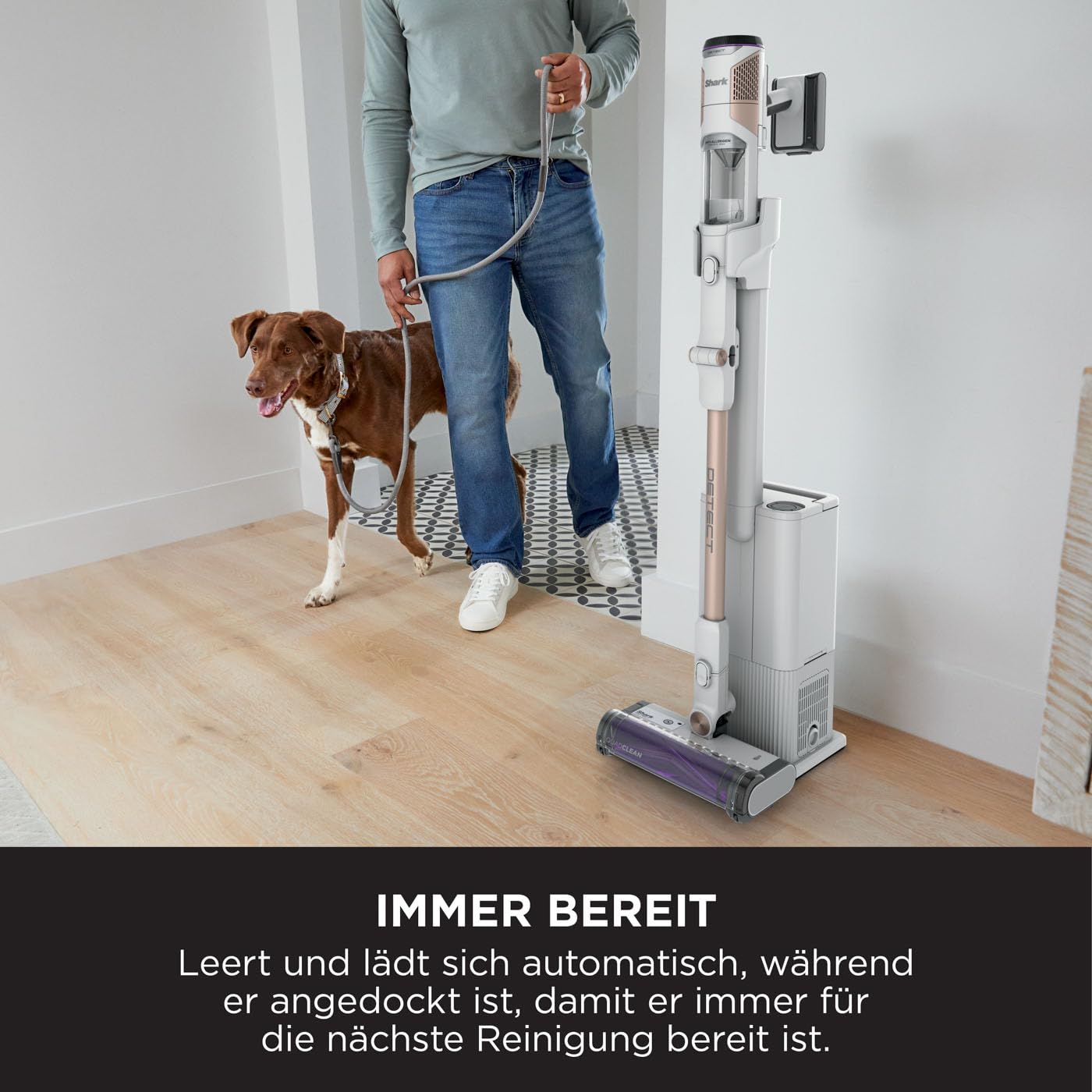 Shark IW3612EU Detect Clean & Empty Akku-Staubsauger mit Basisstation