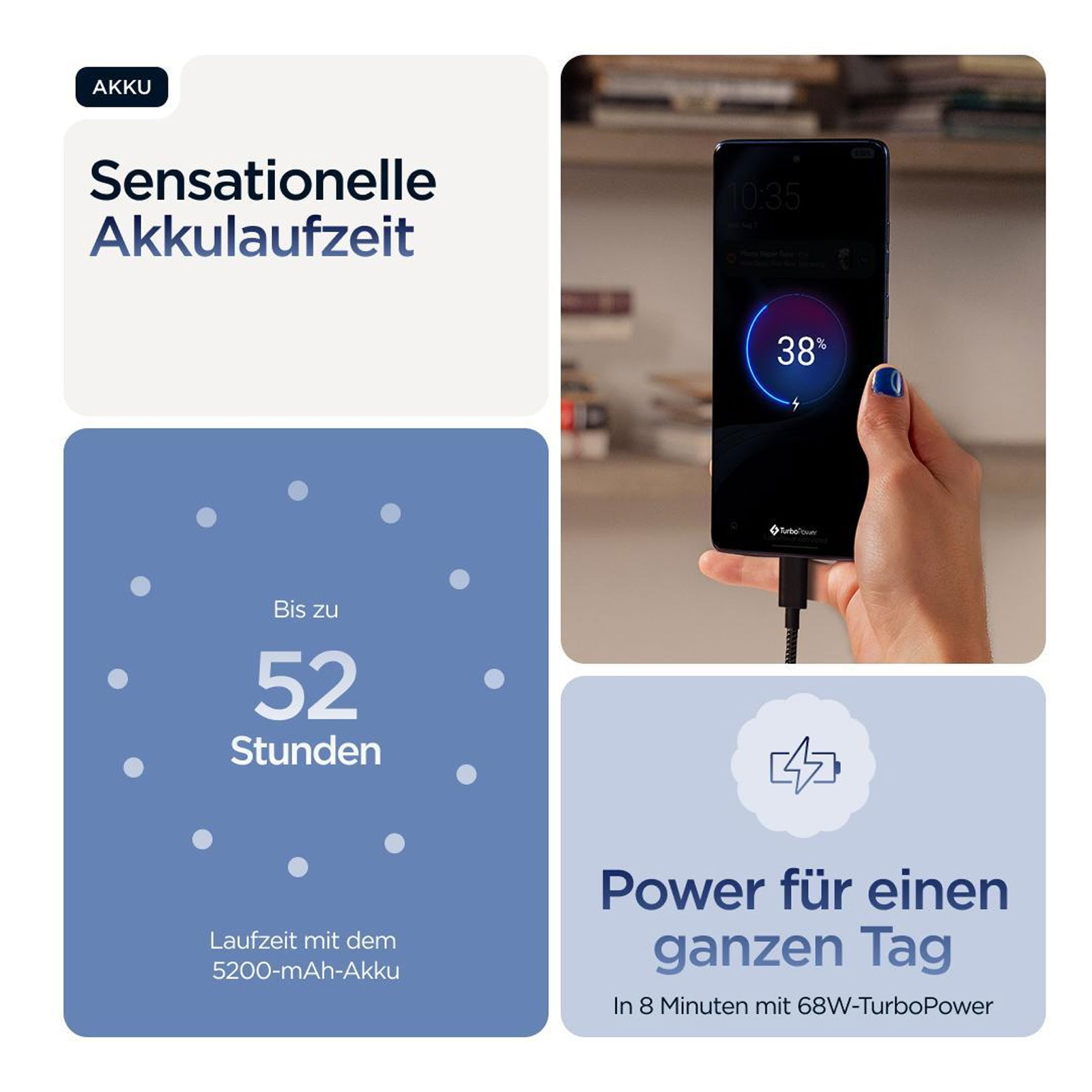 Motorola edge 60 12GB + 512GB PANTONE Gibraltar Sea Smartphone (6,67 Zoll, 50 MP, Triple-Kamera, Octa-Core, Fingerabdrucksensor, Gesichtserkennung, blau)