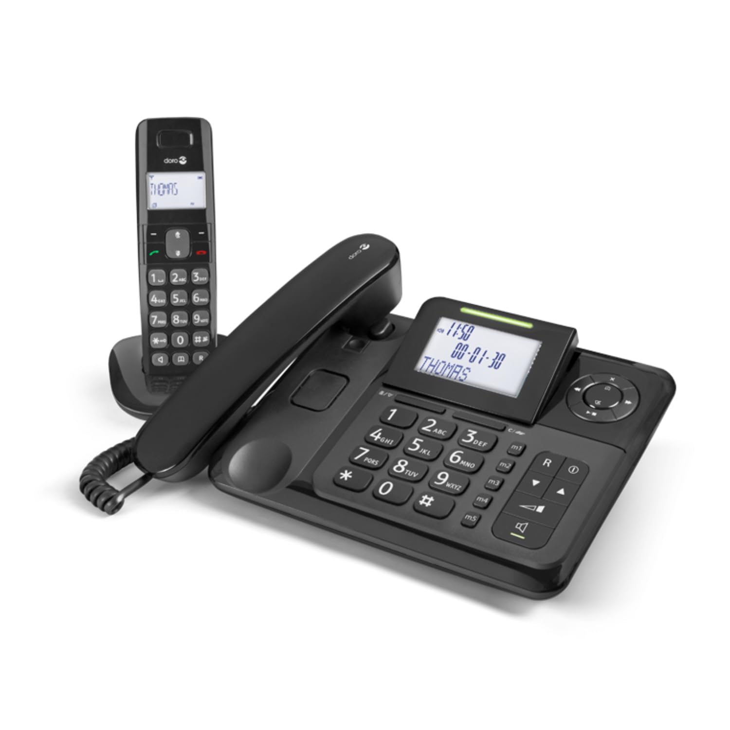DORO - Doro Comfort 4005 - Festnetztelefon + Schnurloses DECT-Telefon mit AB