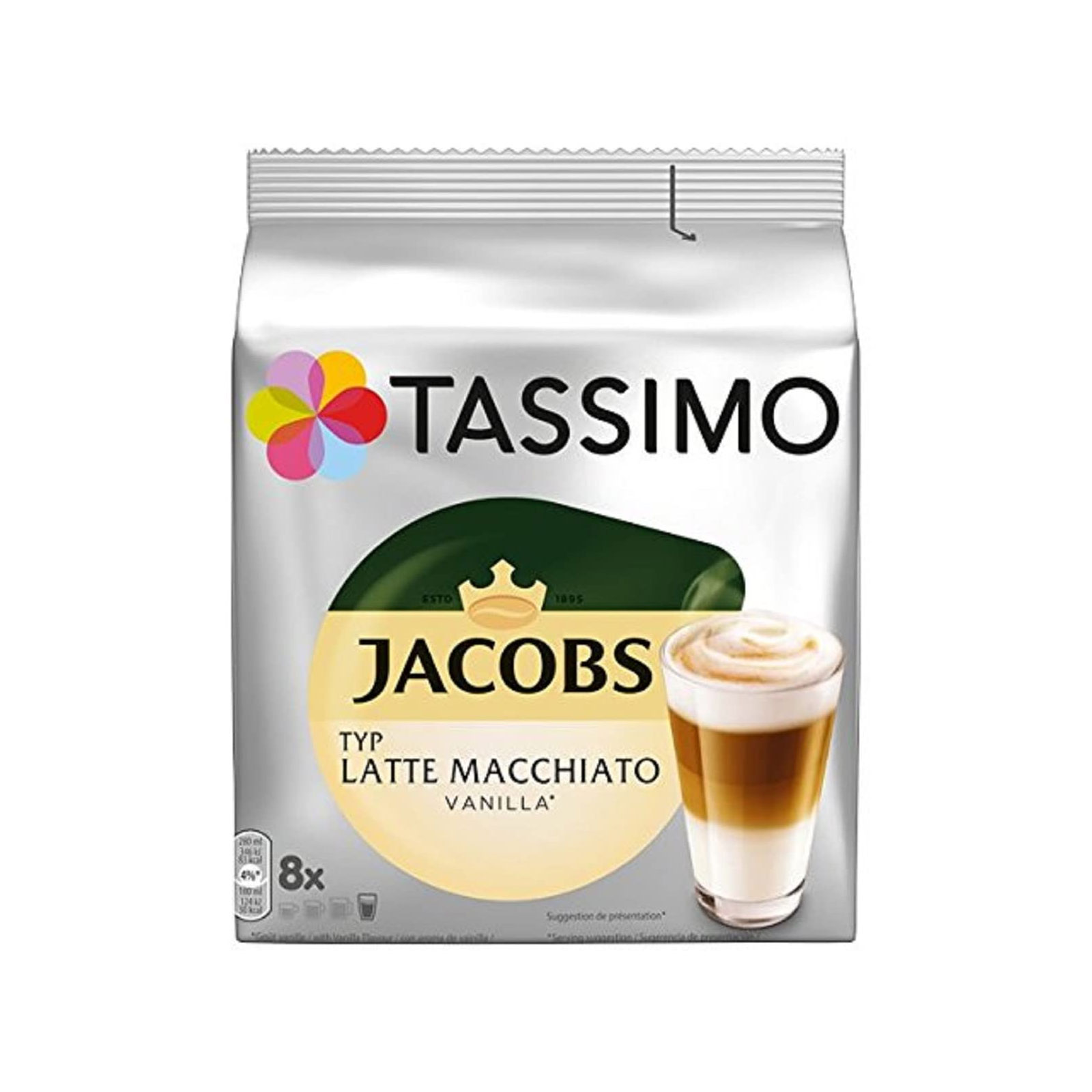 Tassimo Jacobs Latte Macchiato Vanilla Kaffeekapseln 