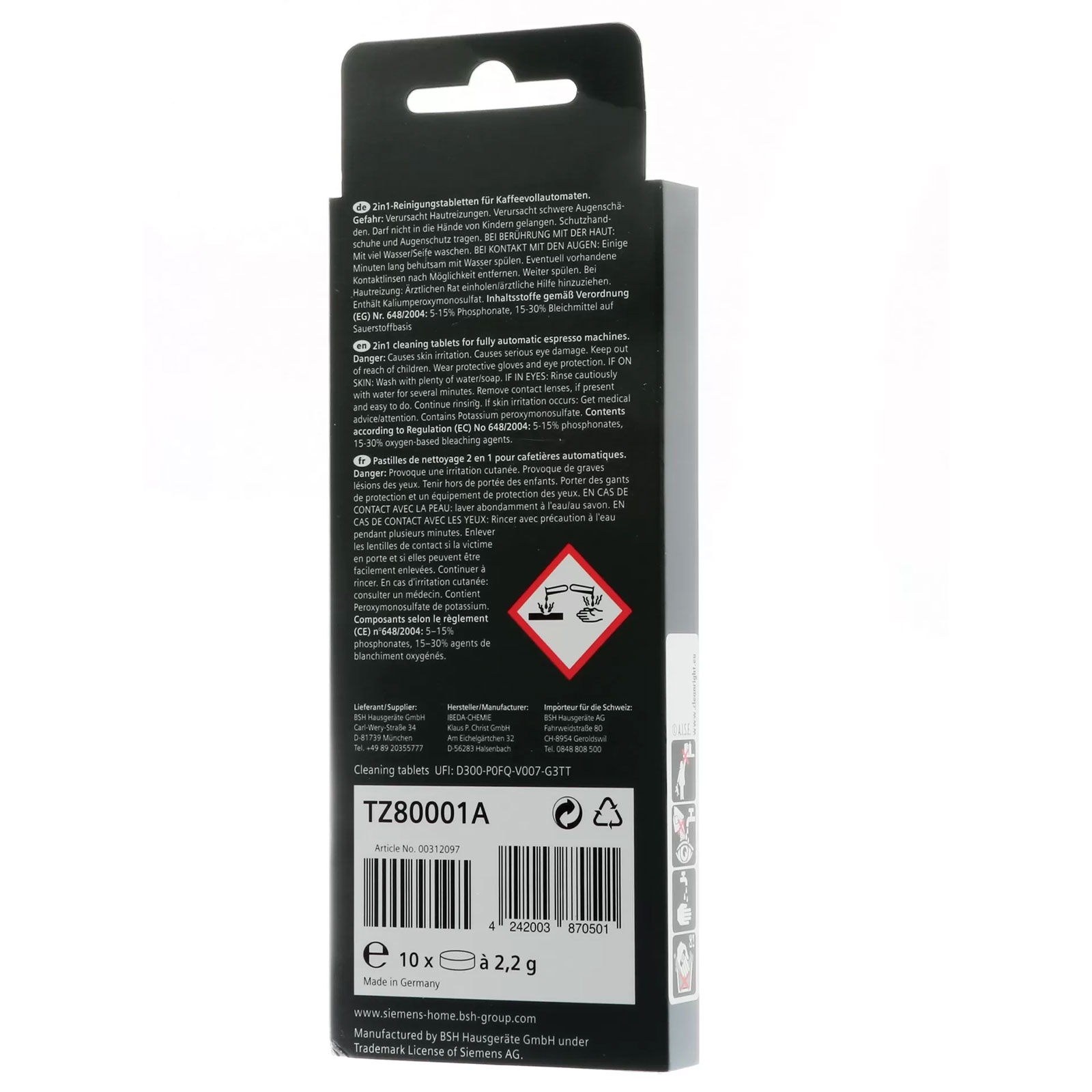 Siemens TQ517D03 Kaffeevollautomat (integral) EQ.500 Edelstahl / schwarz Siemens TQ517D03 Kaffeevollautomat (integral) EQ.500 Edelstahl / schwarz