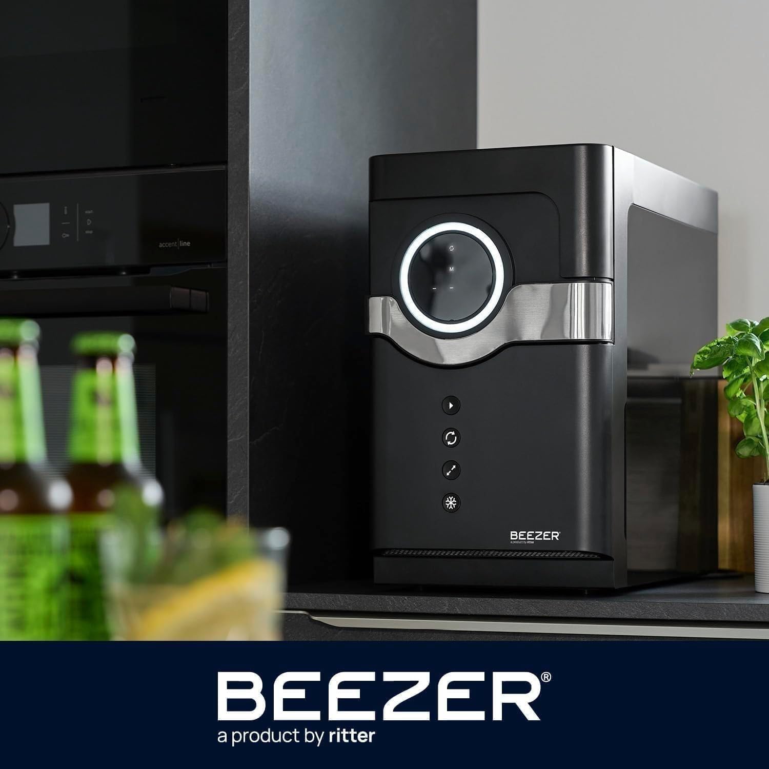 RITTER Beezer schwarz Getränkekühlschrank
