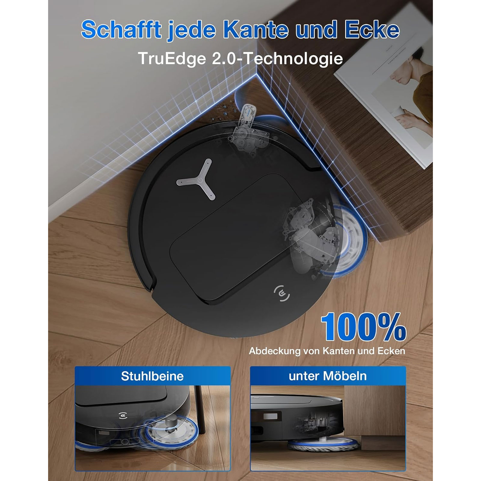 ECOVACS DEEBOT T50 OMNI BLACK EU Saugroboter