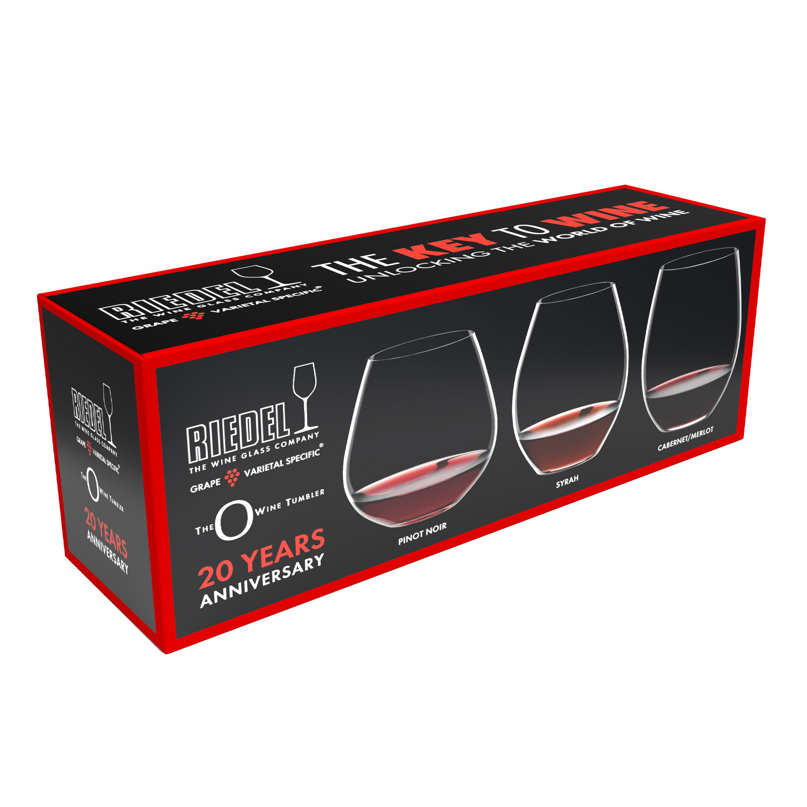 Riedel O The Key to Wine Rotwein-Verkostungs-Set