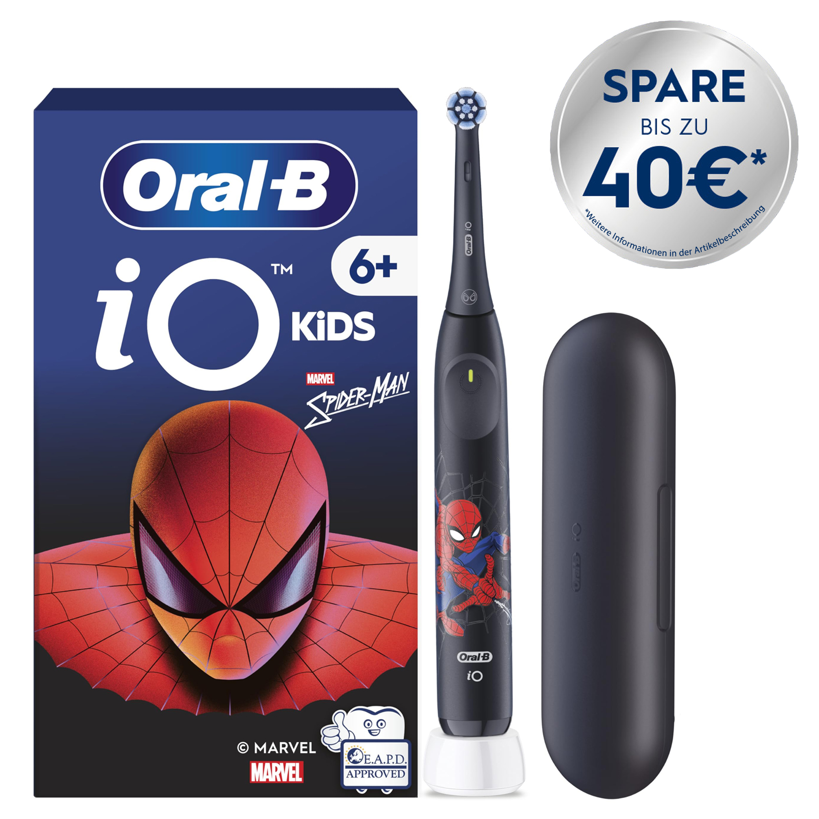 Oral-B iO Kids 6+ Marvel Spiderman Elektrische Zahnbürste für Kinder