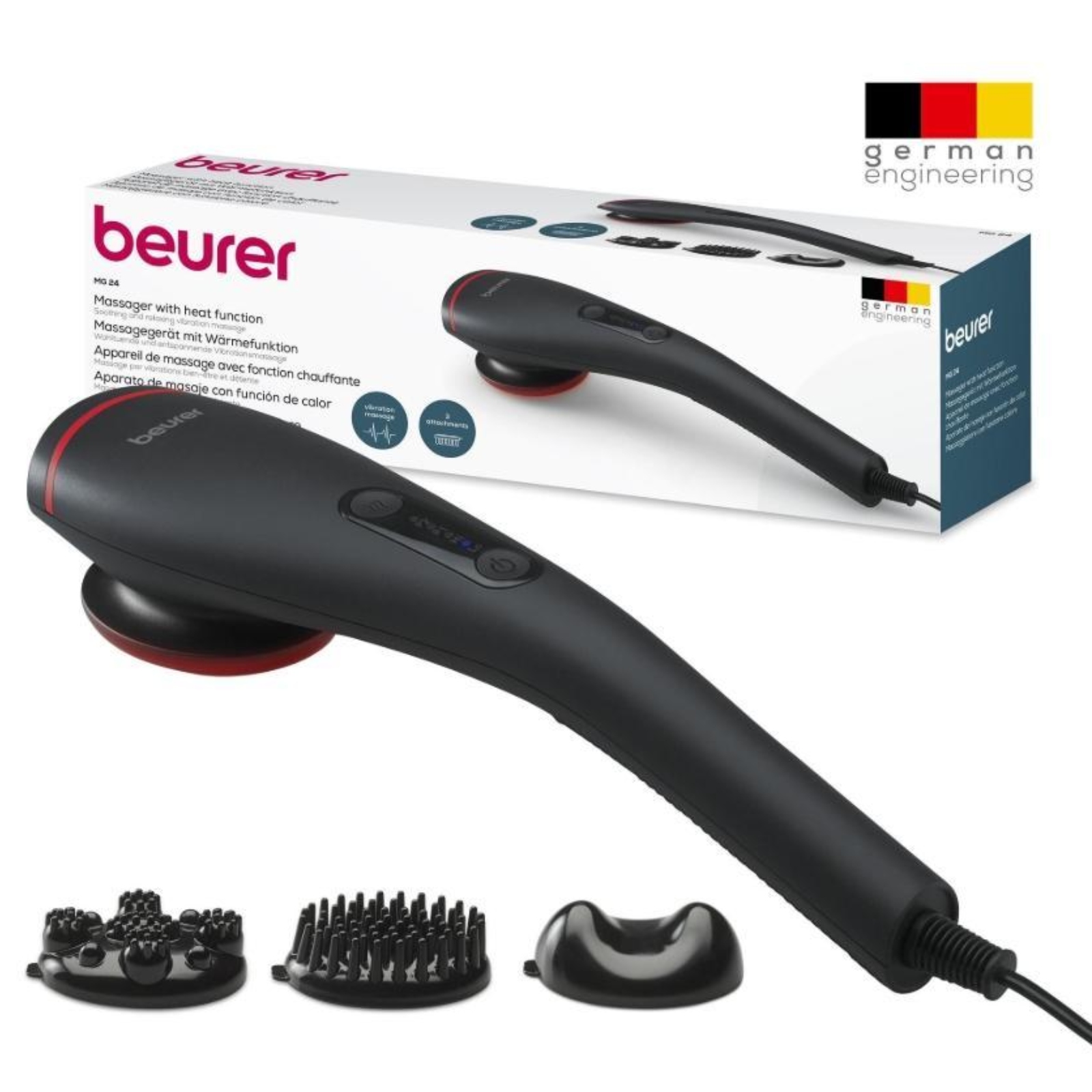 Beuer MG 24 Massagegerät Körpermassagegerät Wärmemassage Massage