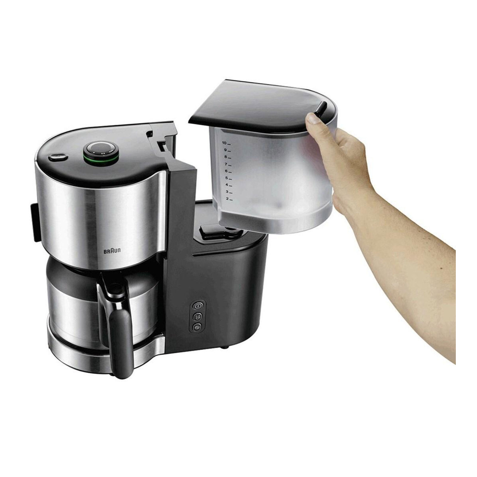 BRAUN KF 5105 BK IDCollection Thermo-Kaffeeautomat schwarz/Edelestahl