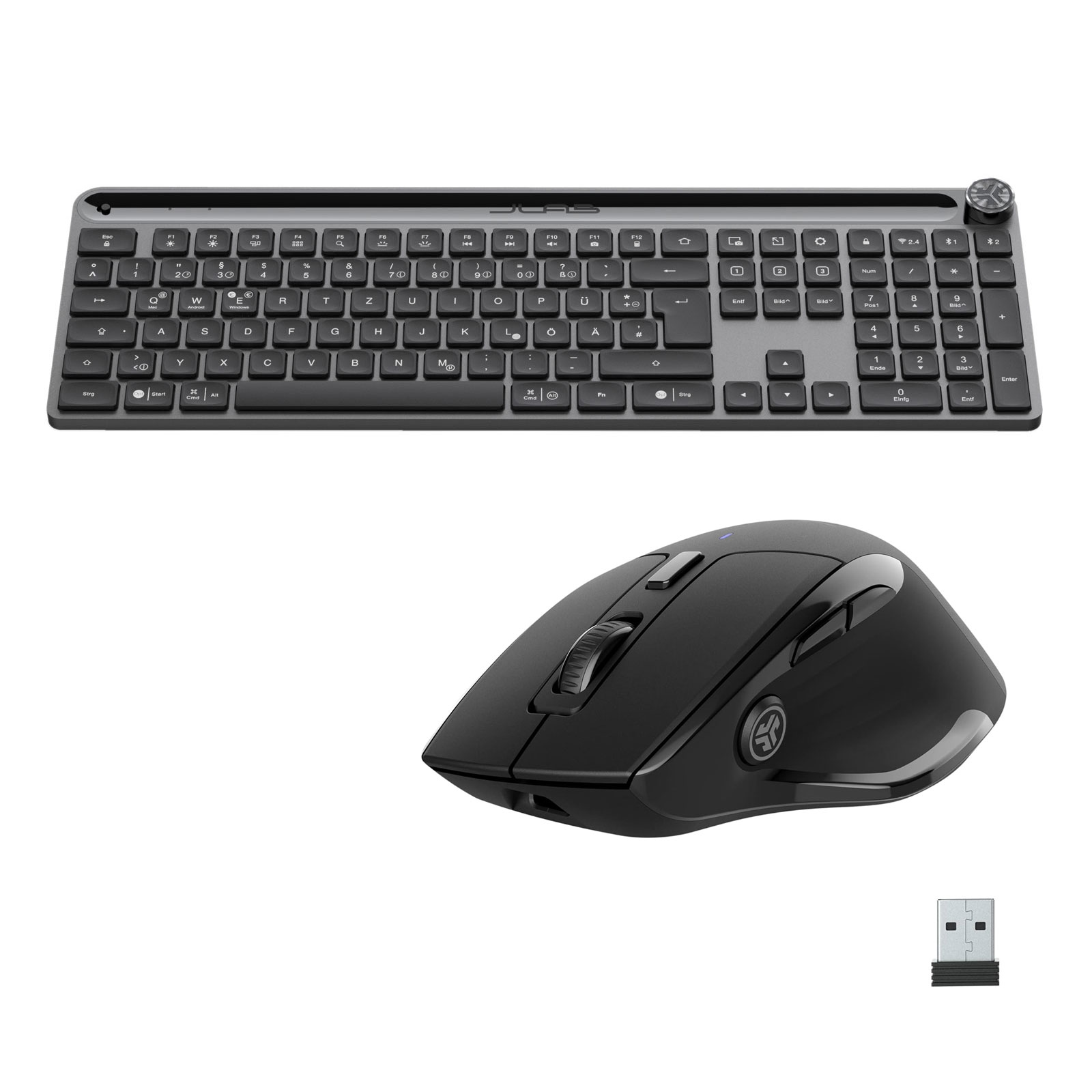 JLab JBuds Epic Bundle Mouse and Epic Keyboard Tastatur und Maus Set Kabellos