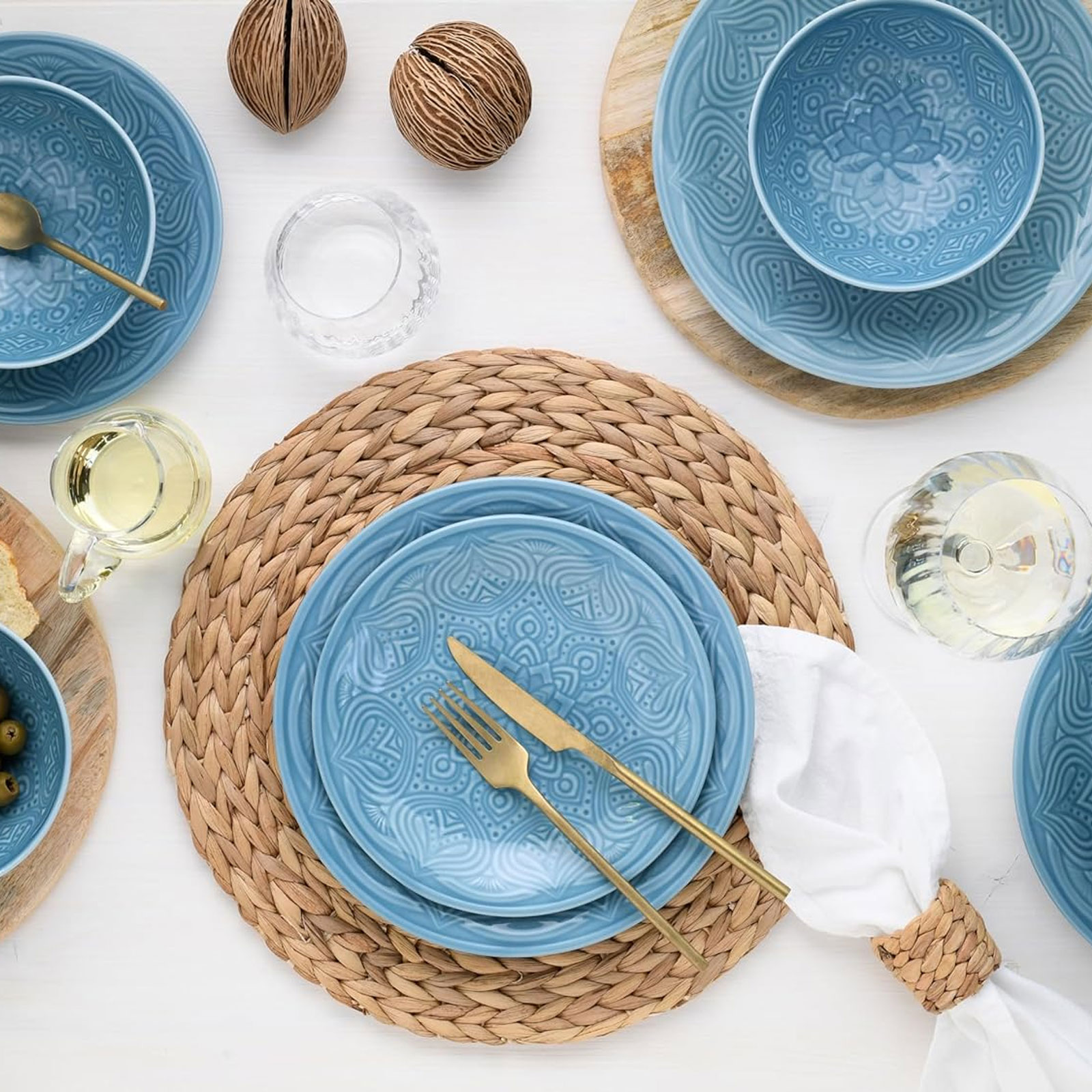 CreaTable Orient Mandala 21623 Geschirrset, 12-teilig