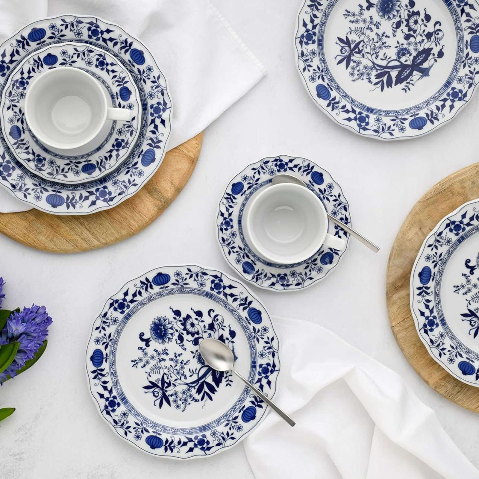 CreaTable Flora Zwiebelmuster 17133 Kombiservice, 30-teilig