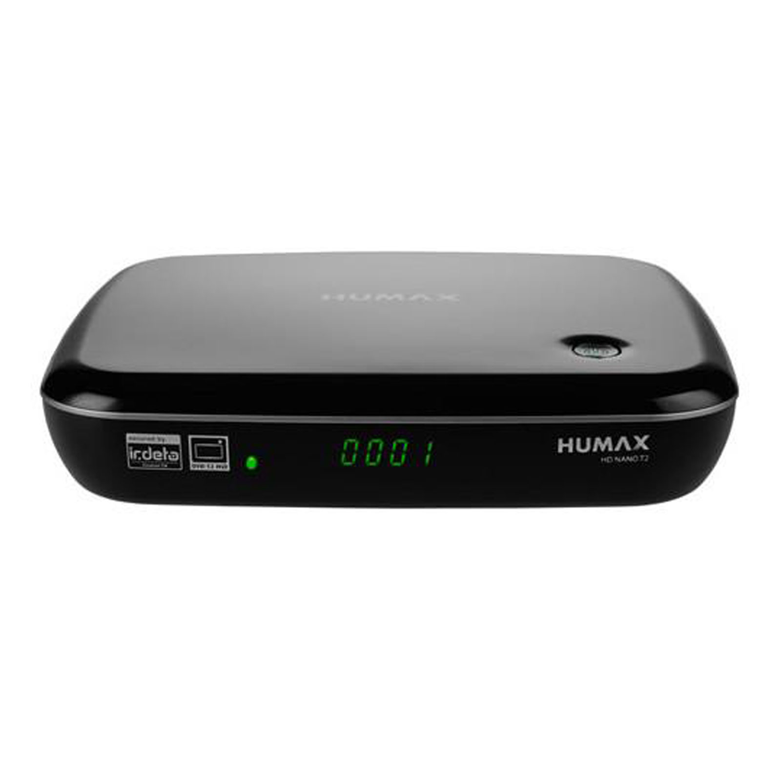 Humax HD NANO T2 HD-Receiver (DVB-T2/T, HbbTV, PVR-Ready, freenet TV, HDMI, USB) Schwarz