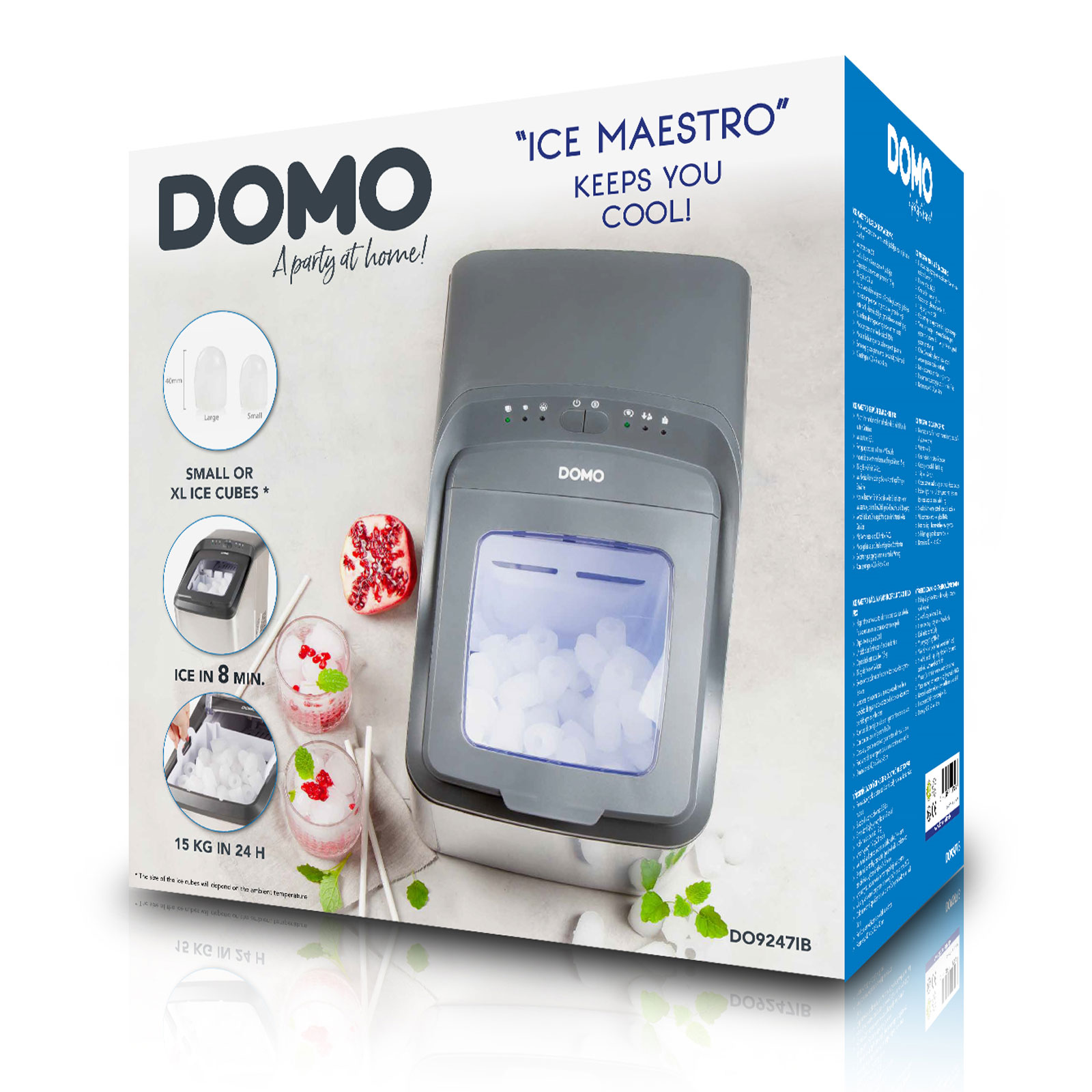 Domo DO9247IB Maestro Ice Pro Eiswürfebereiter