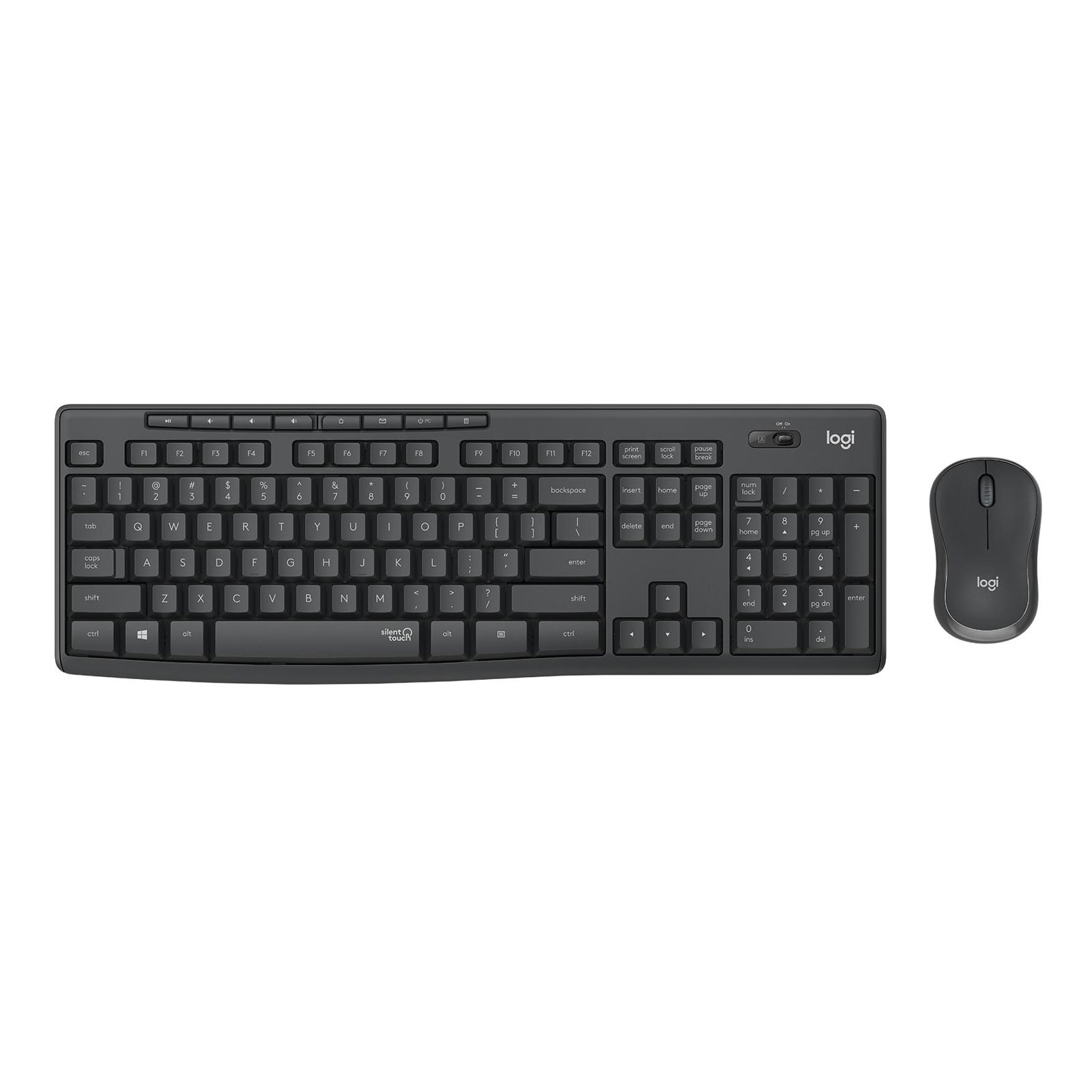 Logitech MK295 Silent Wireless Combo Maus-Tastatur-Set