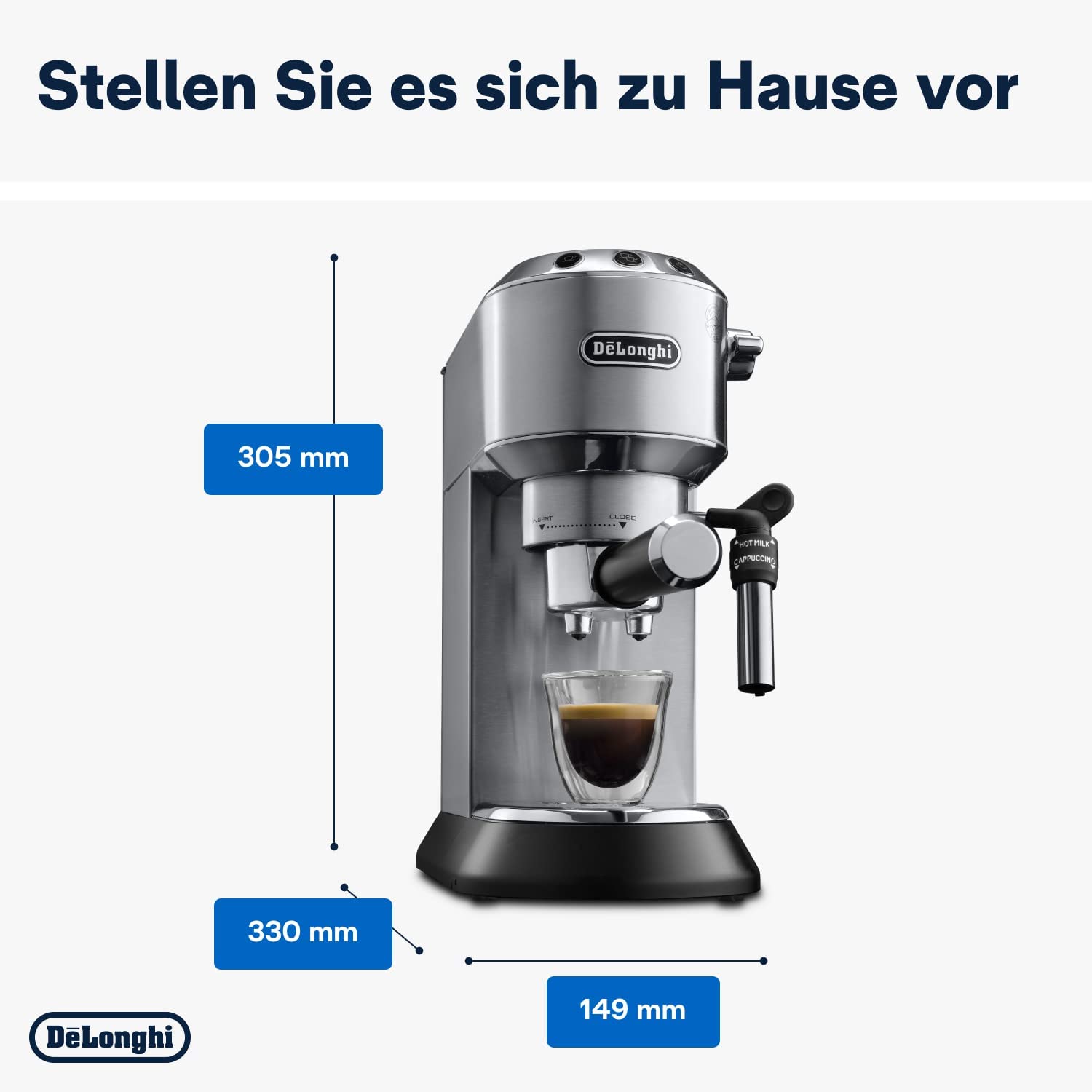 De'Longhi Dedica Style EC 685 Espresso Siebträgermaschine