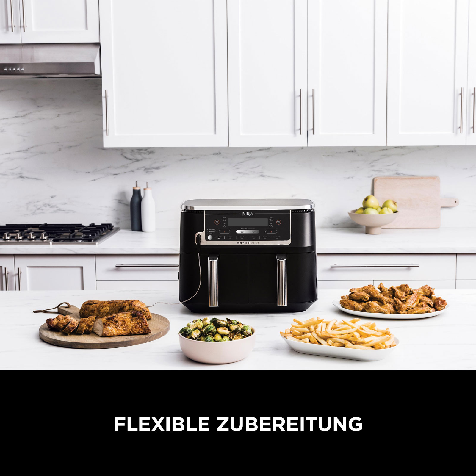 Ninja AF451EU Foodi MAX Dual Doppel-Heißluftfritteuse Ninja AF451EU Foodi MAX Dual Doppel-Heißluftfritteuse