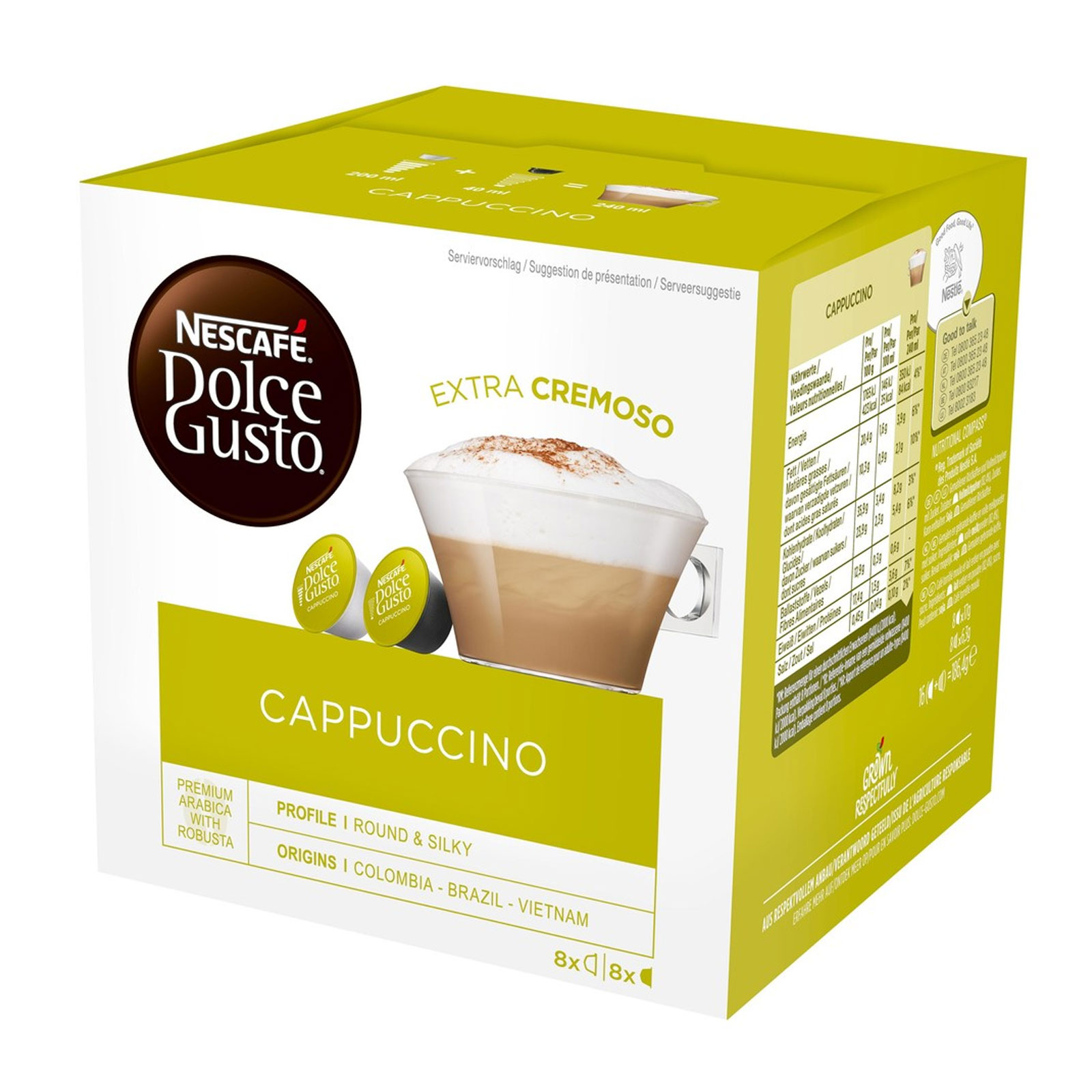 Nescafé 3x Dolce Gusto Cappuccino Kapseln