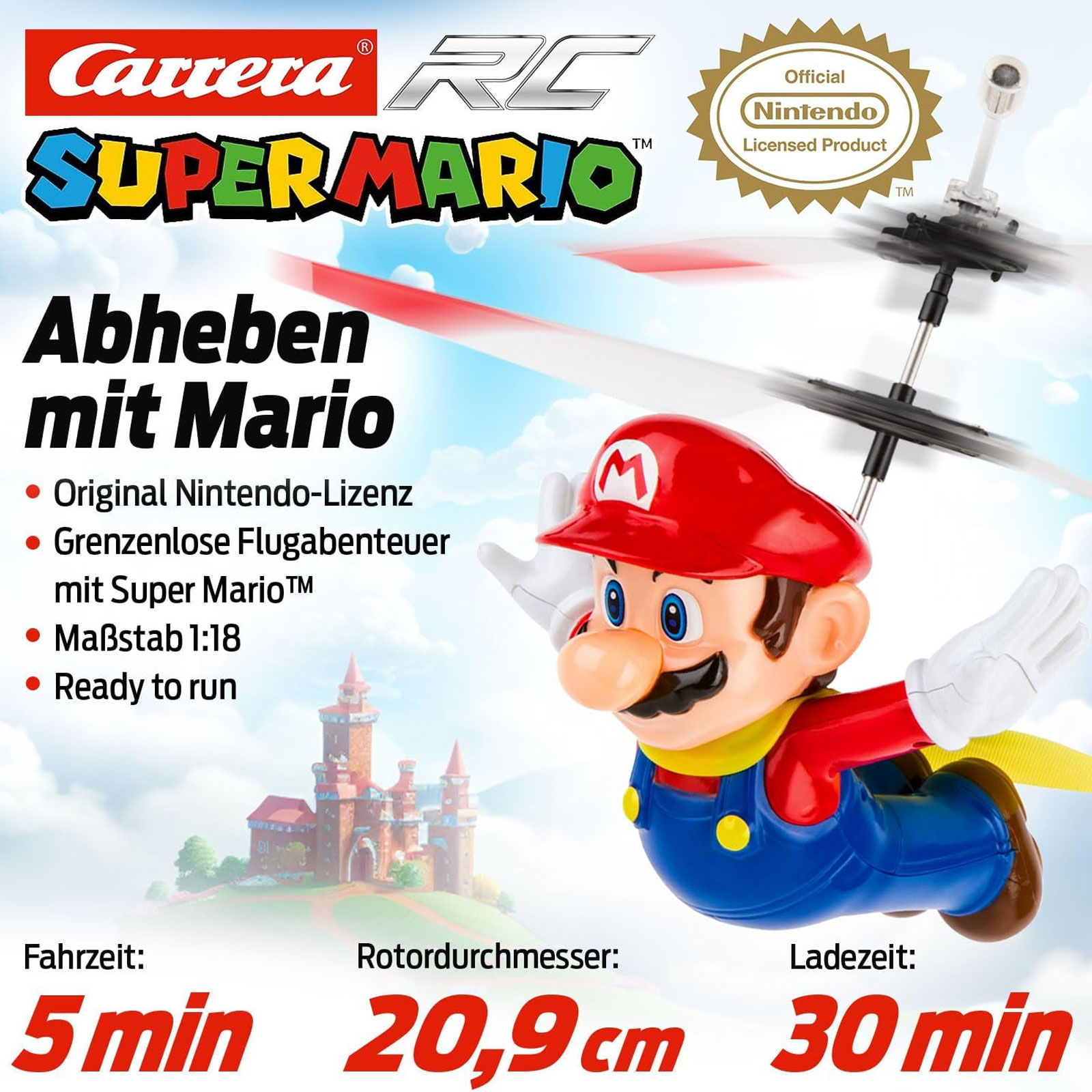 Carrera 2,4 GHz Super Mario - Flying Cape Mario Actionspielzeug