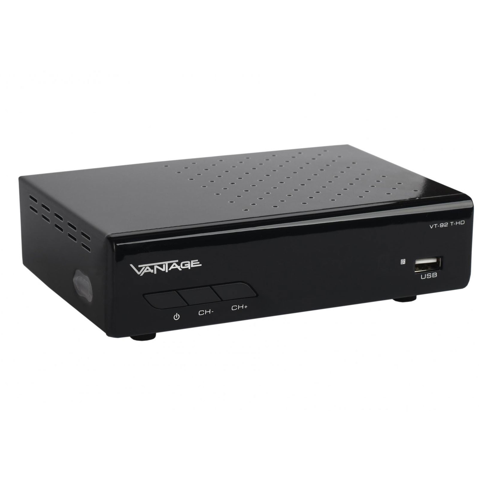 Vantage VT-92 T-HD Receiver (DVB T2, HEVC, Display, USB, HDMI, SCART, Mediaplayer) schwarz Vantage VT-92 T-HD Receiver (DVB T2, HEVC, Display, USB, HDMI, SCART, Mediaplayer) schwarz